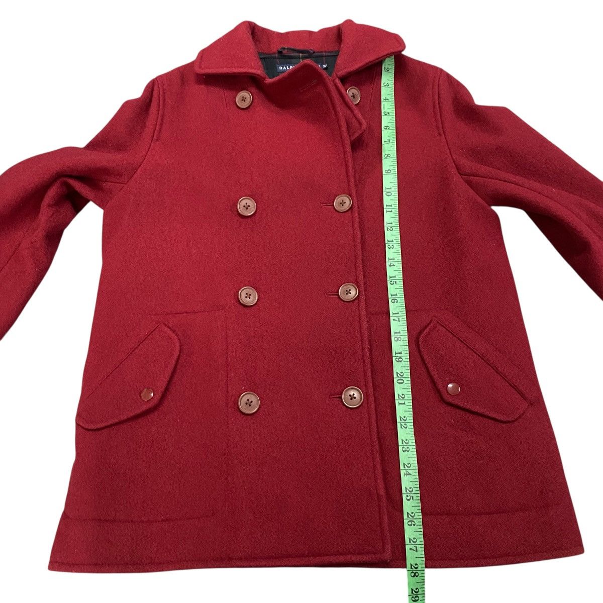 Ralph Lauren Vintage Ralph Lauren Double Coat Half Coat 3F Size Red Size M / US 6-8 / IT 42-44 - 16 Thumbnail