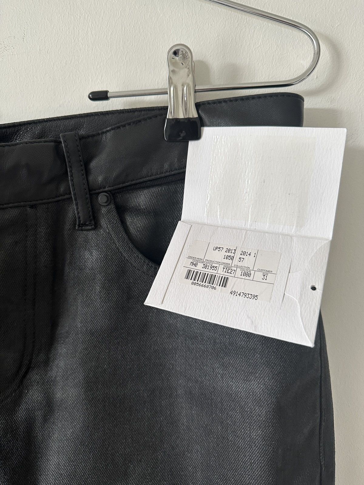 Balenciaga Balenciaga black wax coated Size US 31 - 6 Thumbnail