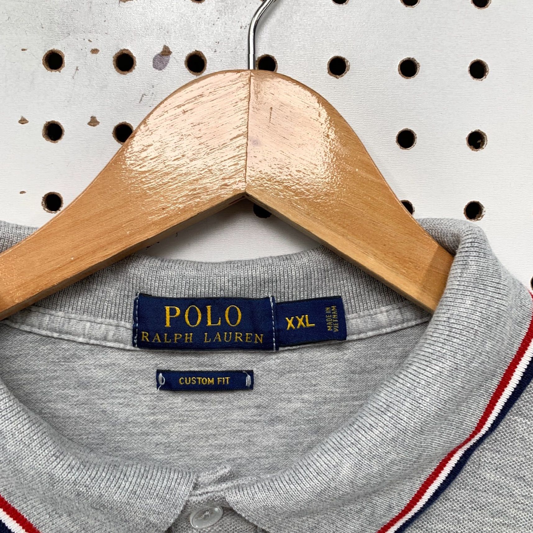 Ralph Lauren VINTAGE Polo Ralph Lauren Gray Short Sleeve Polo Shirt Men 2XL Blue Pony Size US XXL / EU 58 / 5 - 7 Thumbnail