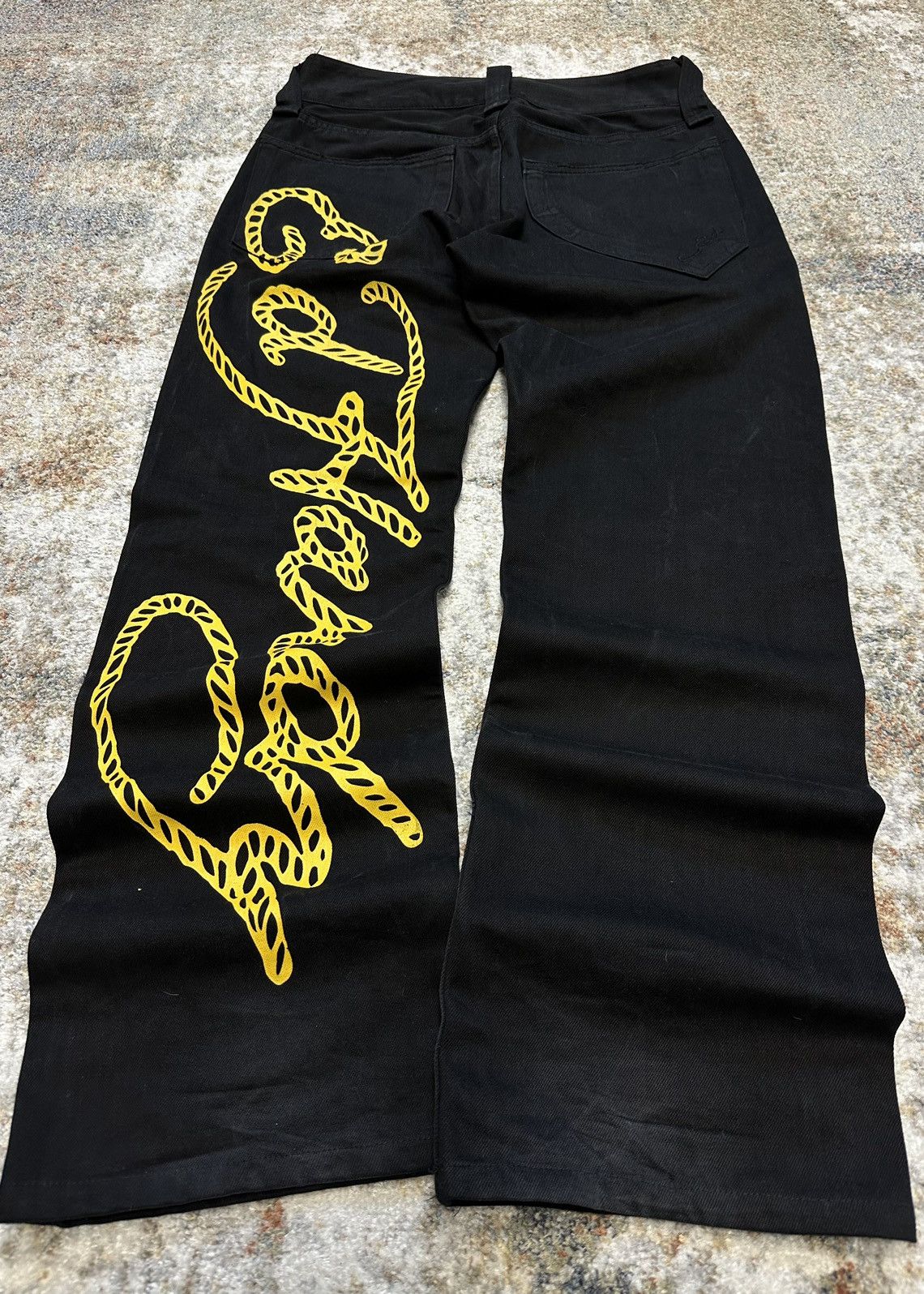 Christian Audigier × Ed Hardy × Japanese Brand 🔥 Very Rare Ed Hardy Pantera Jeans By Christian Audiger Size US 33 - 1 Thumbnail
