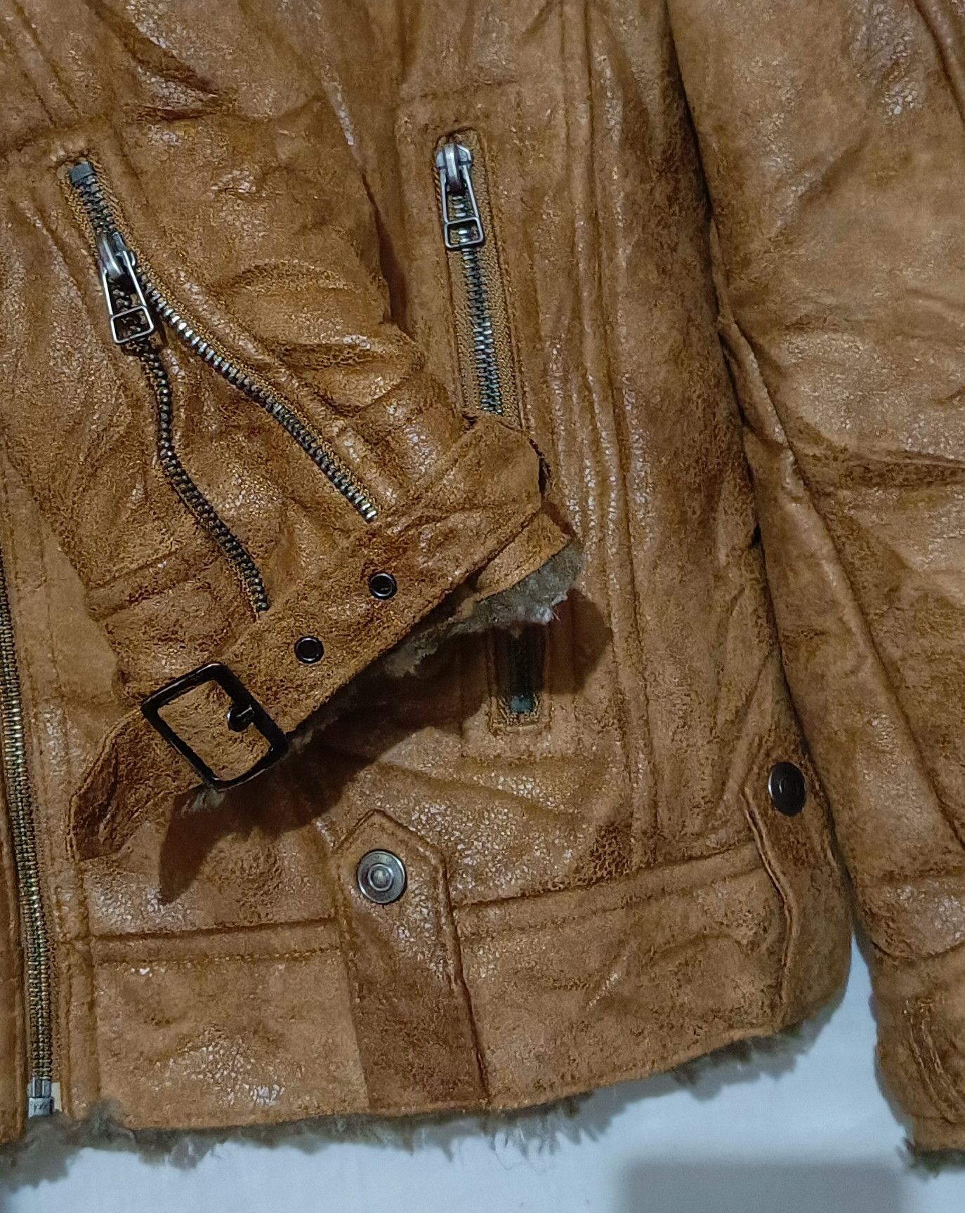 Isamu Katayama Backlash Semantic Design Leather Suede Shearling Rider Jacket Size US M / EU 48-50 / 2 - 4 Thumbnail