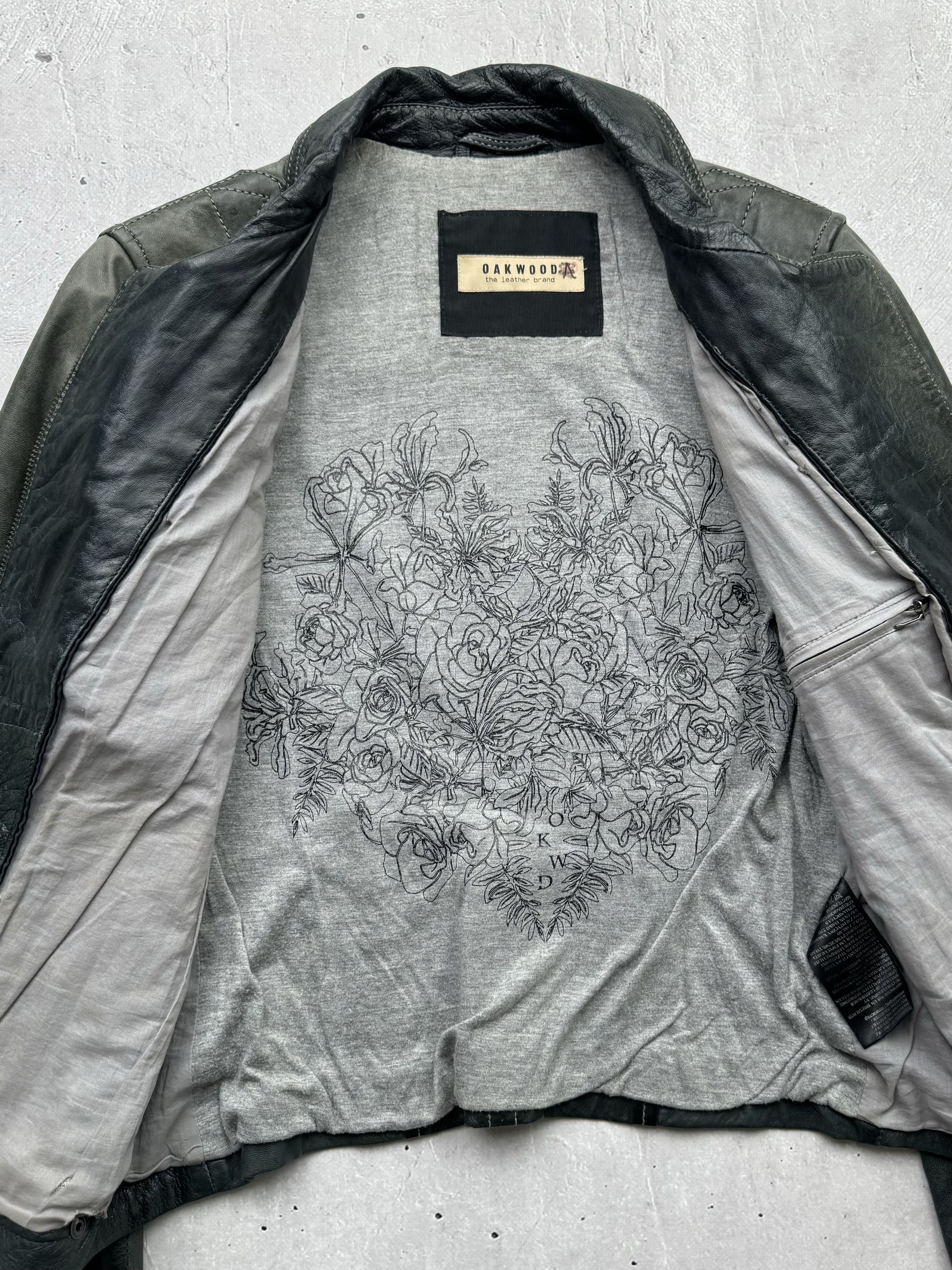 Genuine Leather Vintage Multi Zipped Sheep Leather Jacket Size M / US 6-8 / IT 42-44 - 6 Thumbnail
