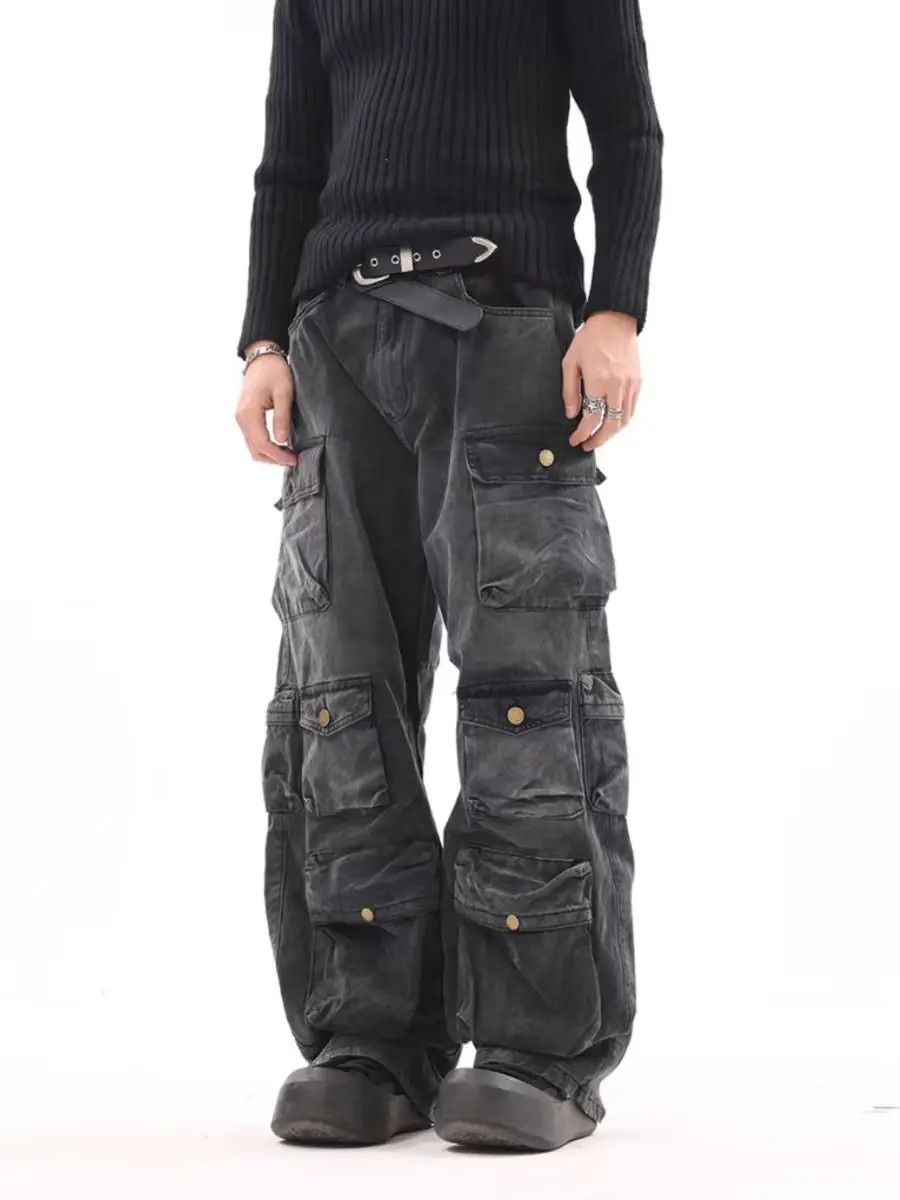 Designer × Japanese Brand Vintage Streetwear Hip Hop Loose Casual Pants Size US 33 - 3 Thumbnail