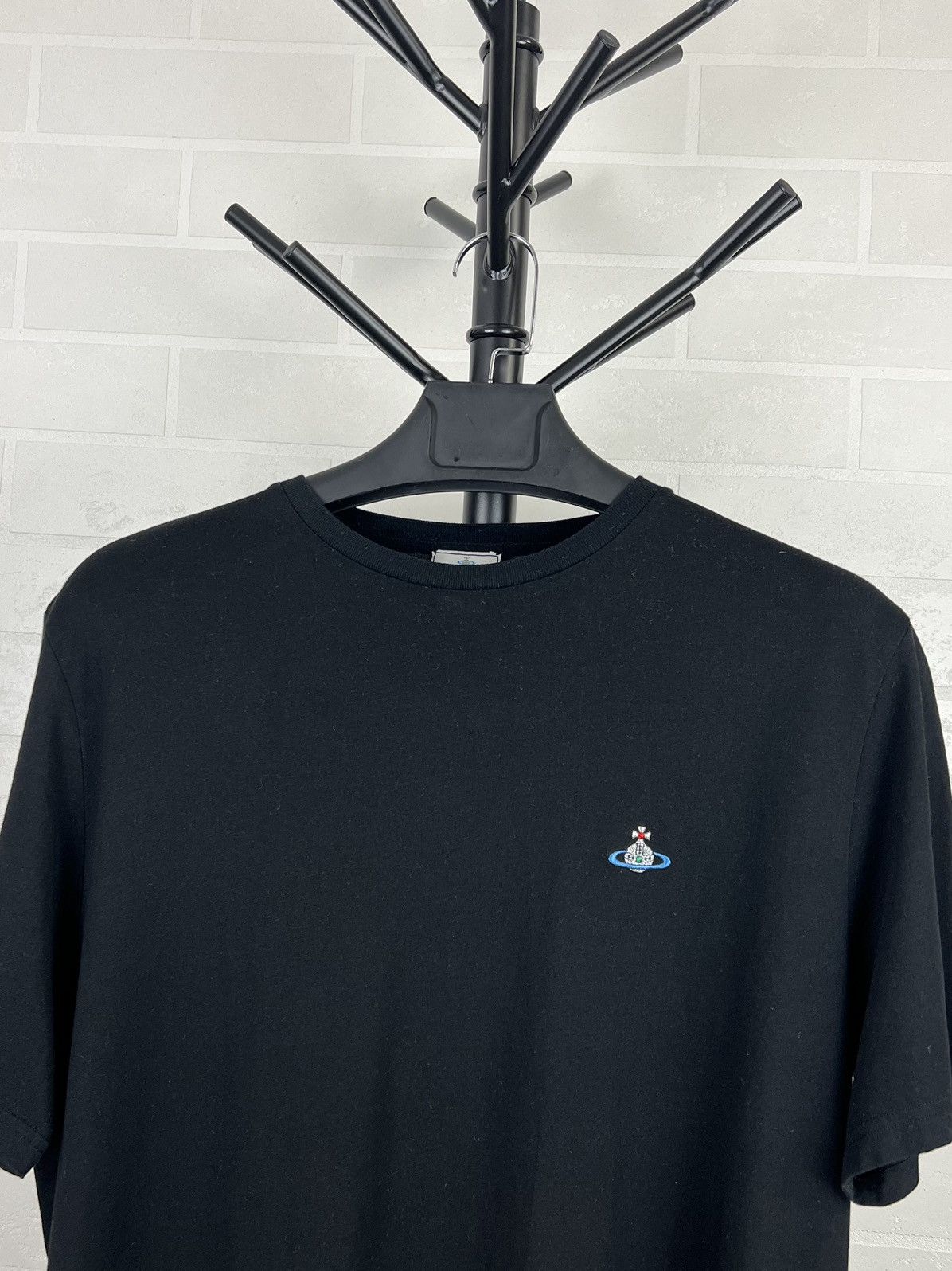 Vivienne Westwood VIVIENNE WESTWOOD T-shirt Cotton Orb Logo Black Men’s Size US XL / EU 56 / 4 - 2 Thumbnail