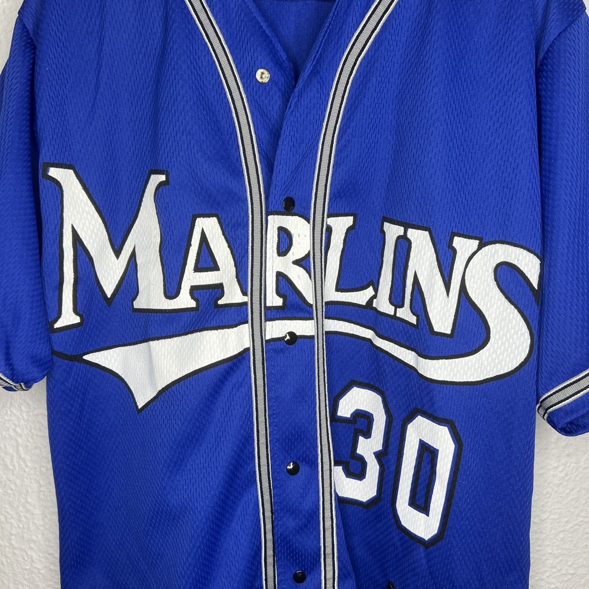 Fubu Fubu Sport Marlins 30 Jersey Navy Big Logo 90s Retro Tshirt Size US L / EU 52-54 / 3 - 5 Thumbnail