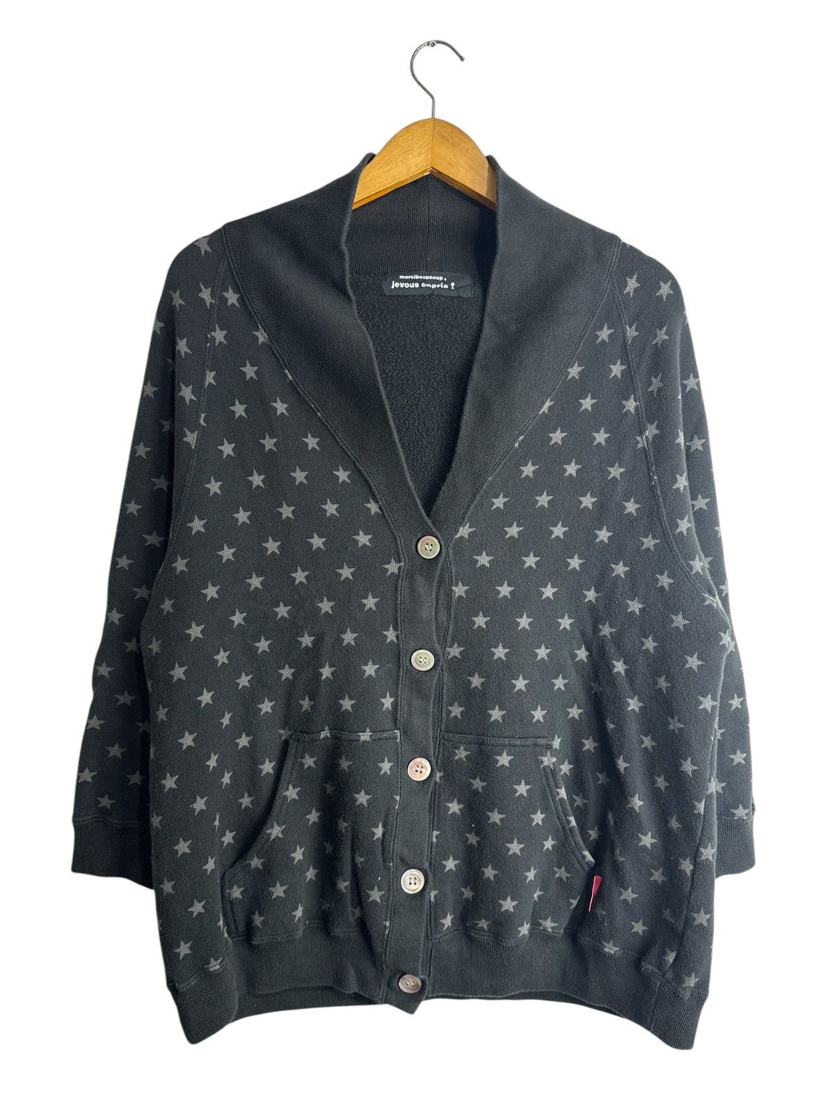Issey Miyake MERCIBEAUCOUP JEVOUS ENPRIE STARS CARDIGAN Size US M / EU 48-50 / 2 - 1 Thumbnail