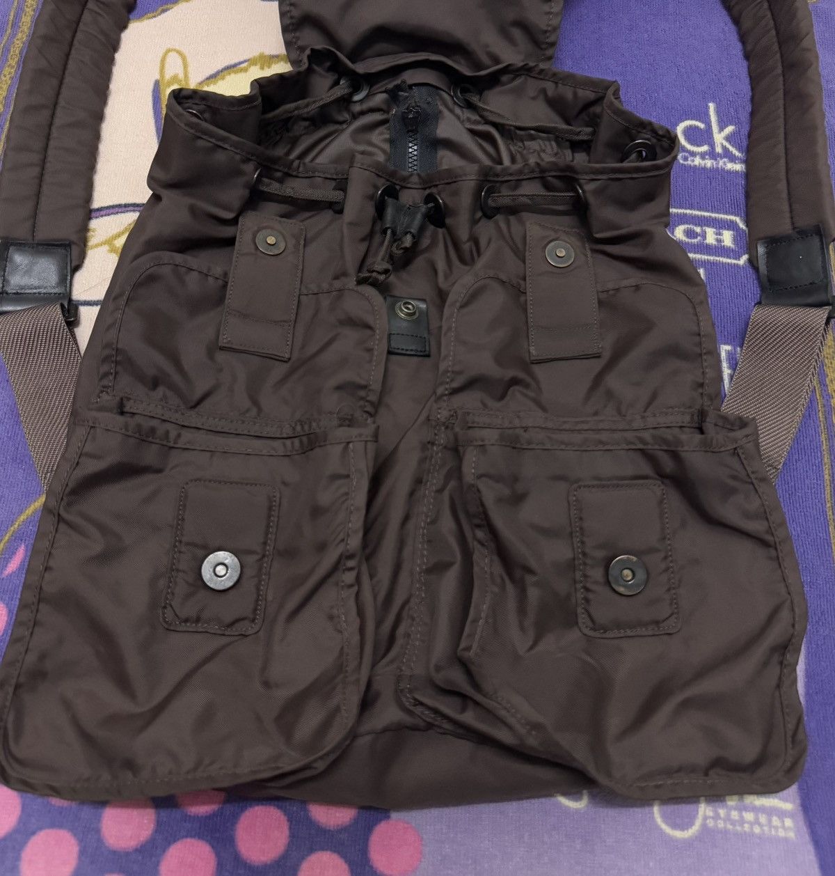 Yohji Yamamoto Y'SACCS POUR HOMME Yohji Yamamoto Backpack Size ONE SIZE - 4 Thumbnail