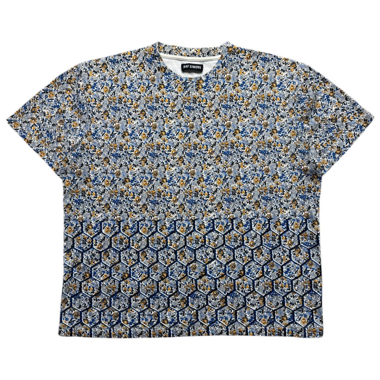 raf Simons Brian Calvin ss2014 all over print flower T shirt