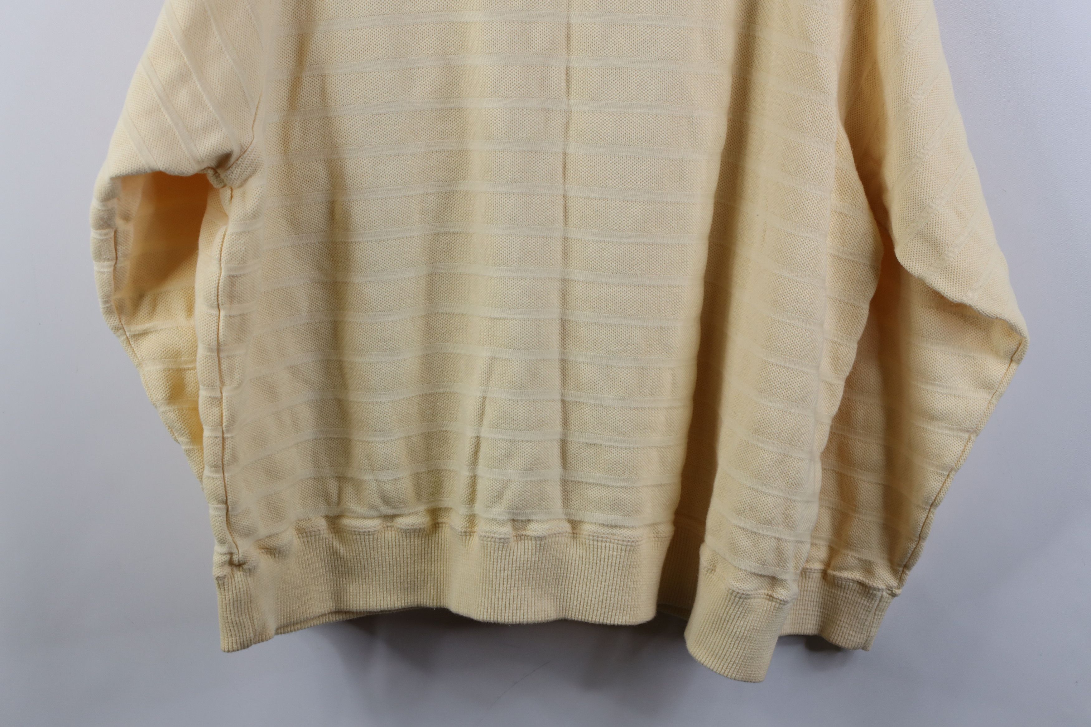 UNIONBAY Vintage 90s Unionbay Baggy Striped Thermal Long Sleeve Polo Size US S / EU 44-46 / 1 - 12 Thumbnail