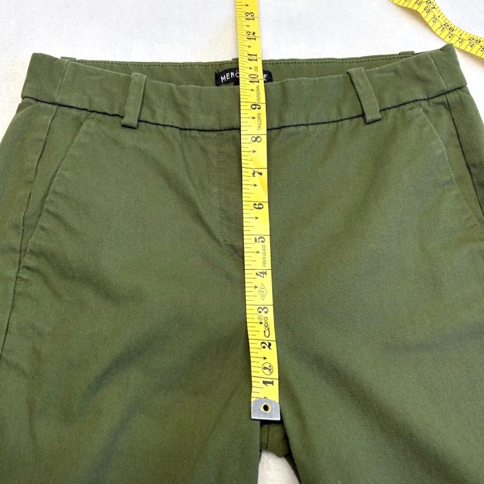 J.Crew J. Crew Slim Crop Chino Pants Olive Green Size 0 Size 25" / US 0 / IT 36 - 7 Thumbnail