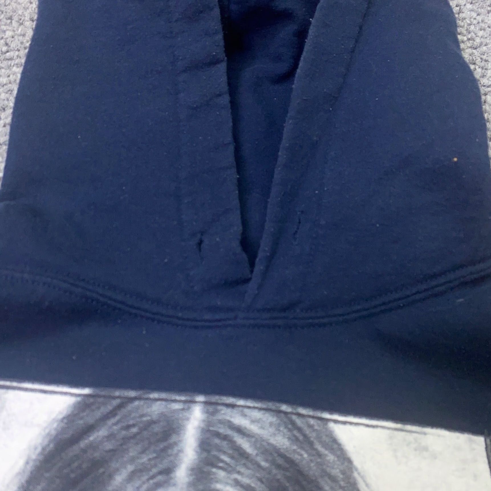 Vintage Bowery Supply Co Womens Hoodie Medium Blue Mustache Girl Sweatshirt Size M / US 6-8 / IT 42-44 - 5 Thumbnail