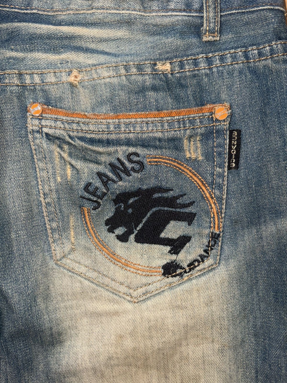 Japanese Brand Vintage Guidance Jeans Dirty Wash Y2K Streetwear Orange In Size US 32 / EU 48 - 8 Thumbnail