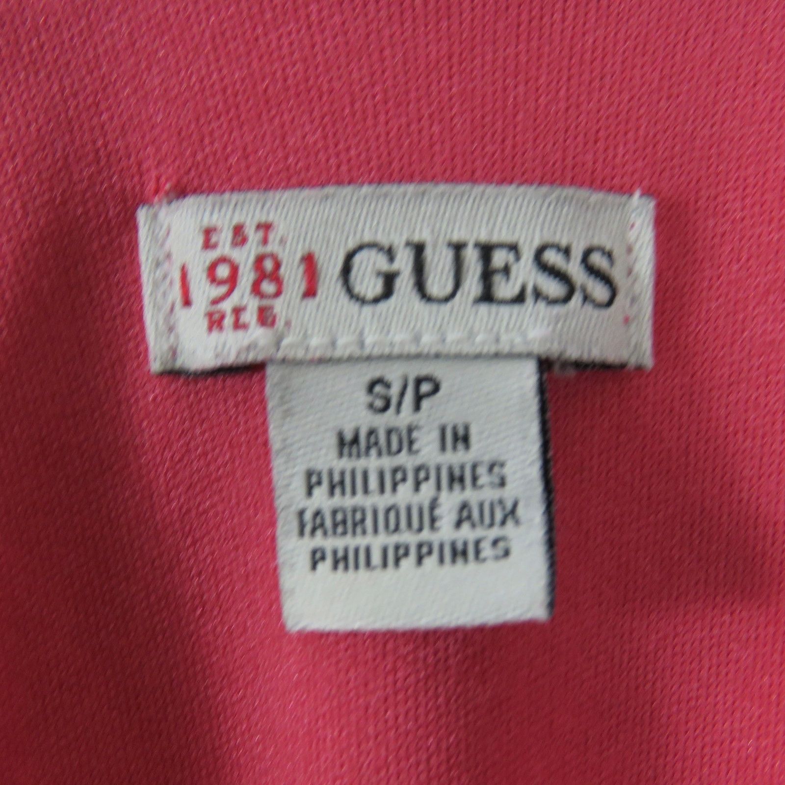 Guess Guess Pink Geometric Surplice Mini Dress Small Barbiecore Size S / US 4 / IT 40 - 7 Thumbnail