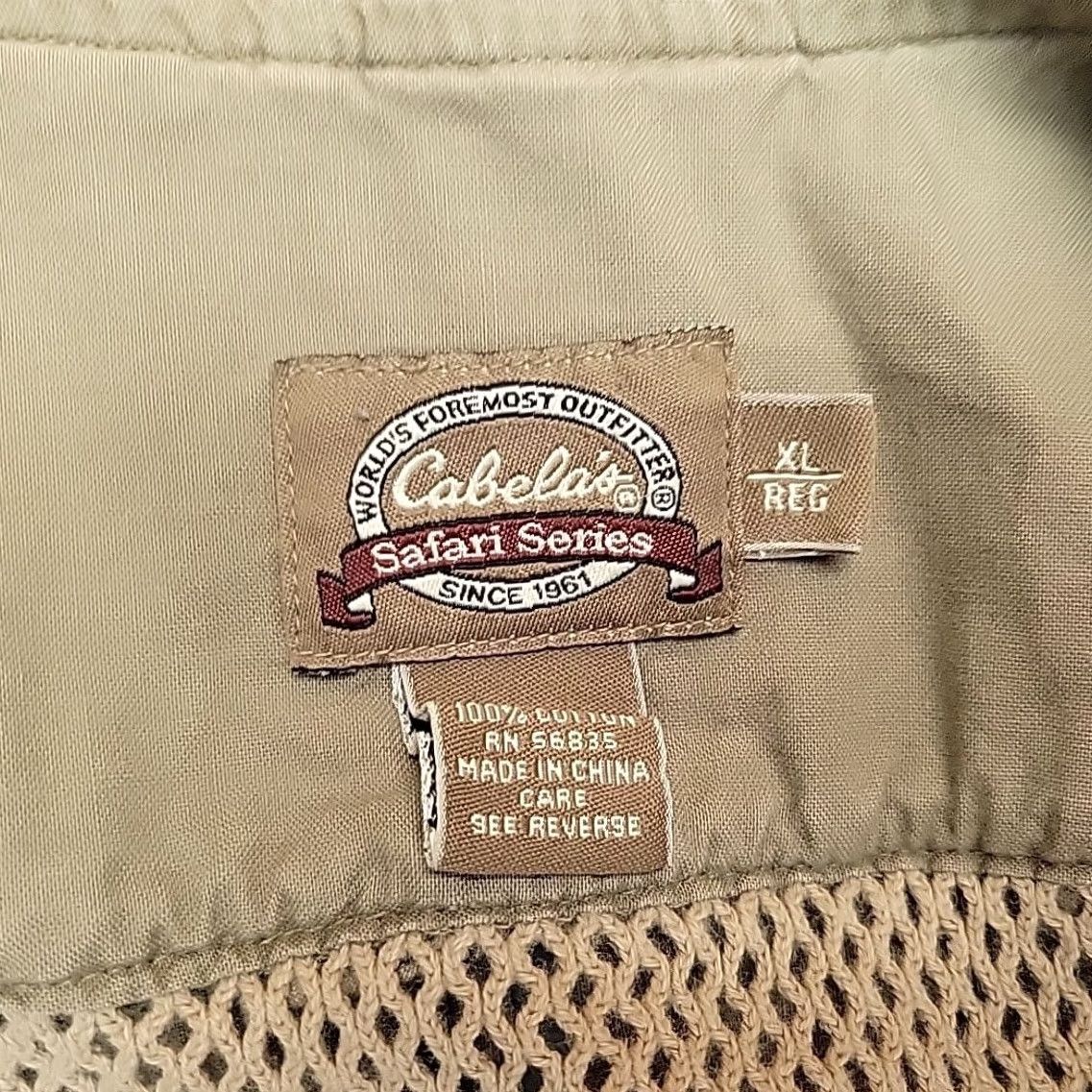 Vintage Cabela's Safari Vest Mens XL Khaki Beige Multi Pocket Utility Outdoors Photo Vest Size US XL / EU 56 / 4 - 5 Thumbnail