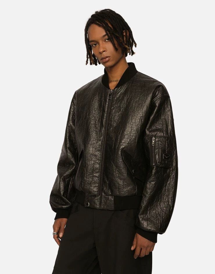 Dolce & Gabbana Dolce & Gabbana Crackled Oversize Jacket 46 Size US S / EU 44-46 / 1 - 9 Thumbnail