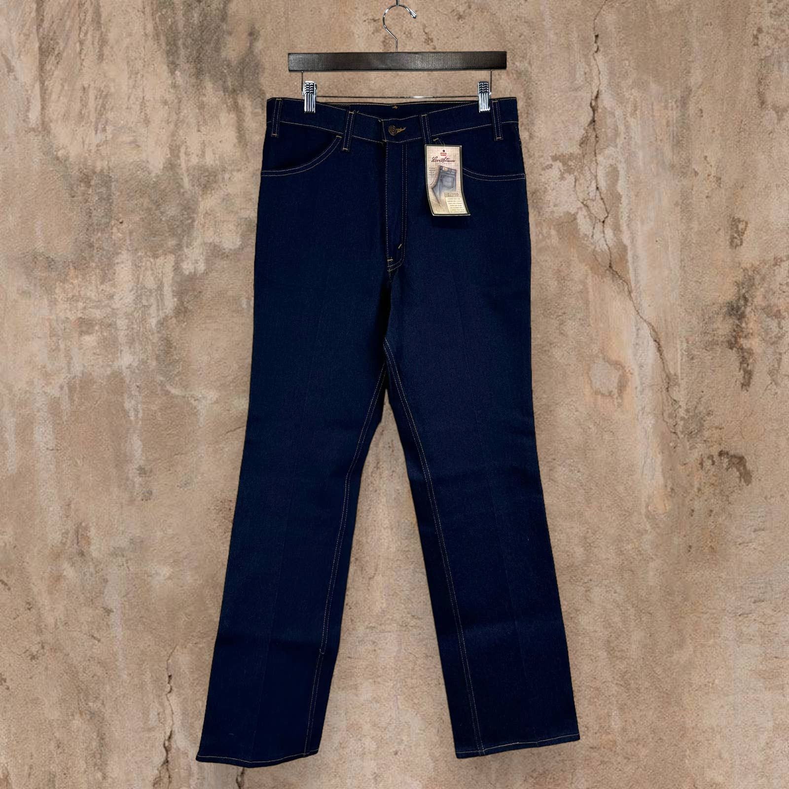 Levi's Vintage Levis Action Jeans Dark Wash Denim Brown Tab NWT 90s Size US 34 / EU 50 - 3 Thumbnail