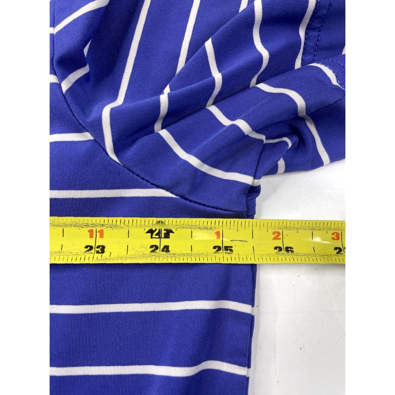 RLX Ralph Lauren RLX Ralph Lauren Golf Polo Shirt Men XL Rockaway River CC Logo Wicking Striped Polo Size US XL / EU 56 / 4 - 6 Thumbnail