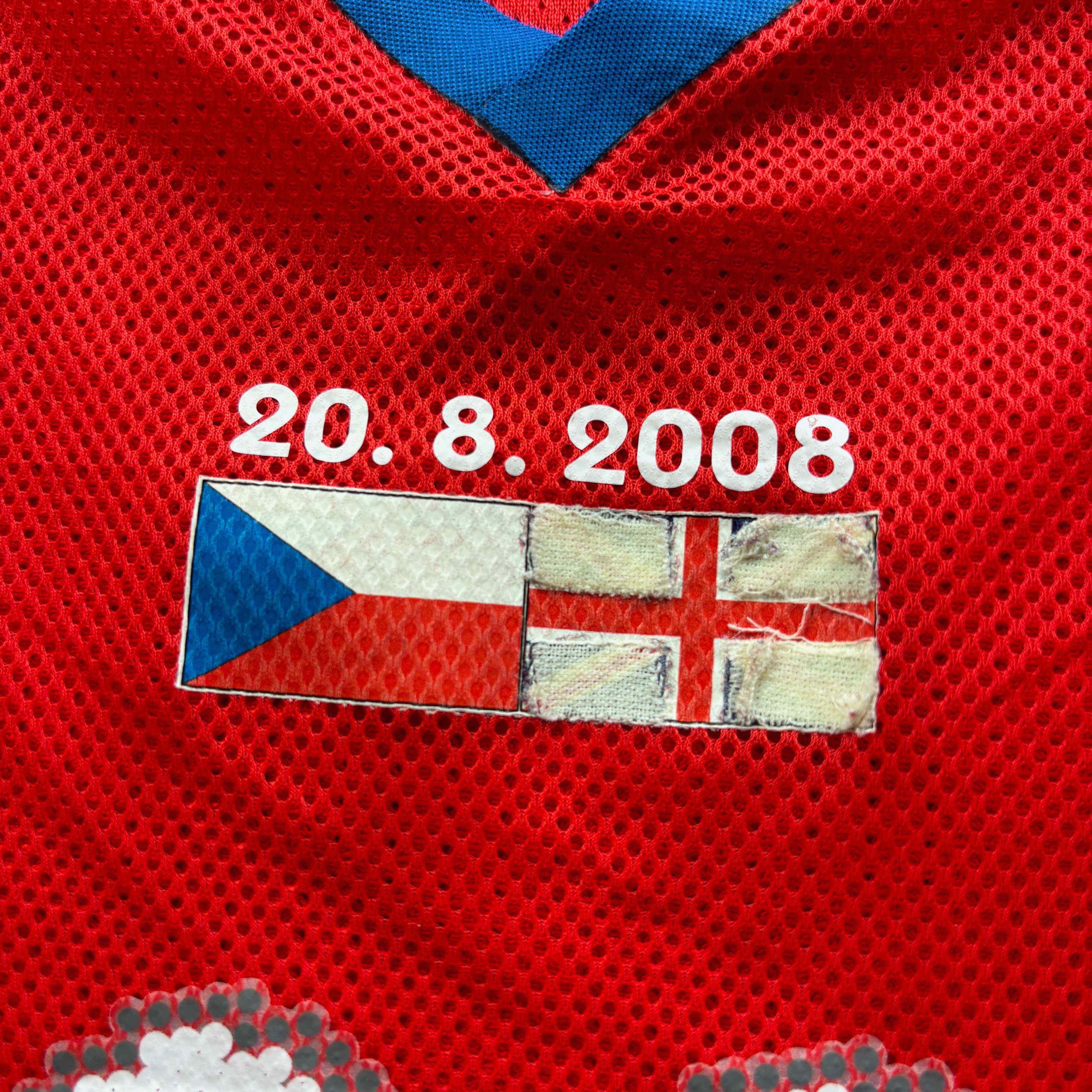 Puma MATCH WORN Czech Republic 2008 Plasil football jersey XL Size US XL / EU 56 / 4 - 5 Thumbnail