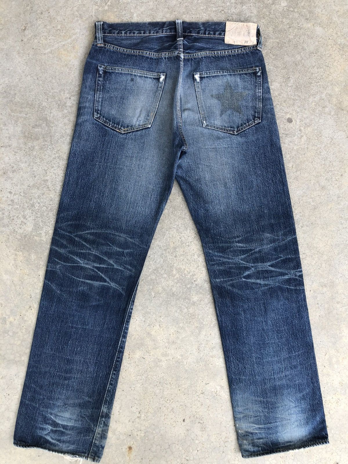 Sugar Cane Vintage Sugarcane 901 Star Distressed Jeans Selvedge Denim Size US 32 / EU 48 - 2 Thumbnail