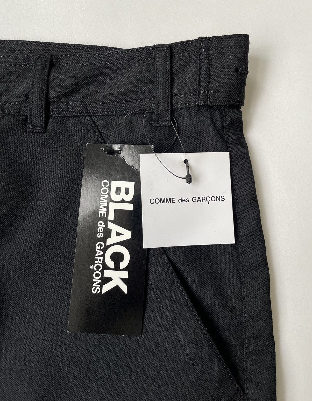 Comme des Garcons A/W 12 Black Wool ‘Flight Cargo’ Pants Size US 32 / EU 48 - 3 Thumbnail