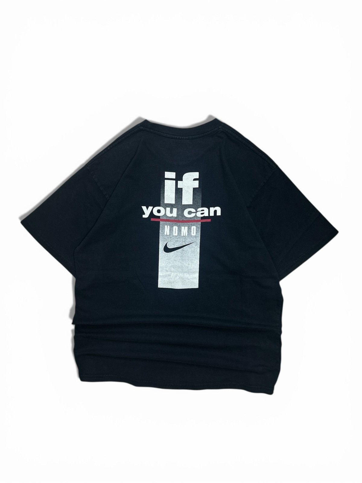 Nike Vintage 90s Motion "Hit My Ball / If You Can" Size US M / EU 48-50 / 2 - 3 Thumbnail
