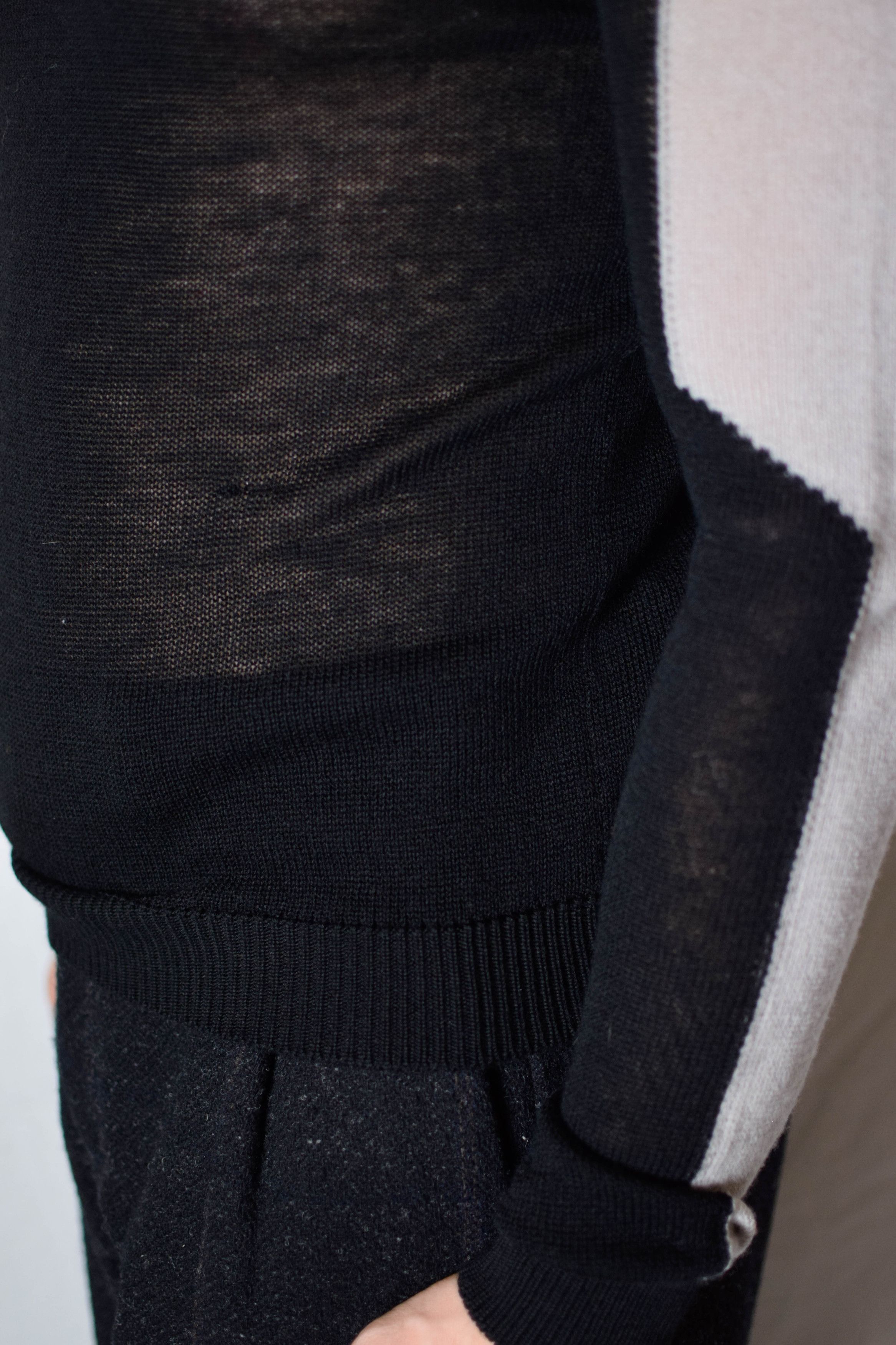 Rick Owens Rick Owens AW22 Color Block Turtleneck - RU02A5642-KNSI Size US M / EU 48-50 / 2 - 9 Thumbnail