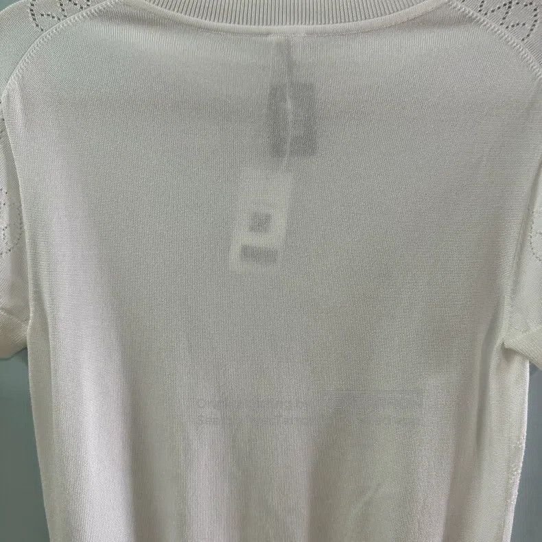 Hermes Hermes White Knitted Short Sleeve Size XXS / US 00 / IT 34 - 7 Thumbnail