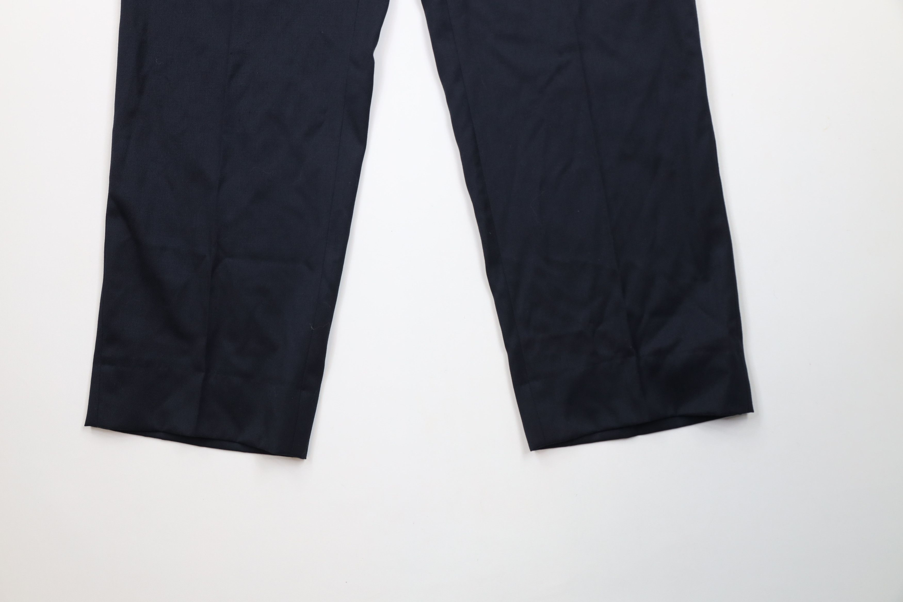 Ralph Lauren × Vintage Vintage 90s Chaps Ralph Lauren Wide Leg Wool Chino Pants Size US 32 / EU 48 - 4 Thumbnail