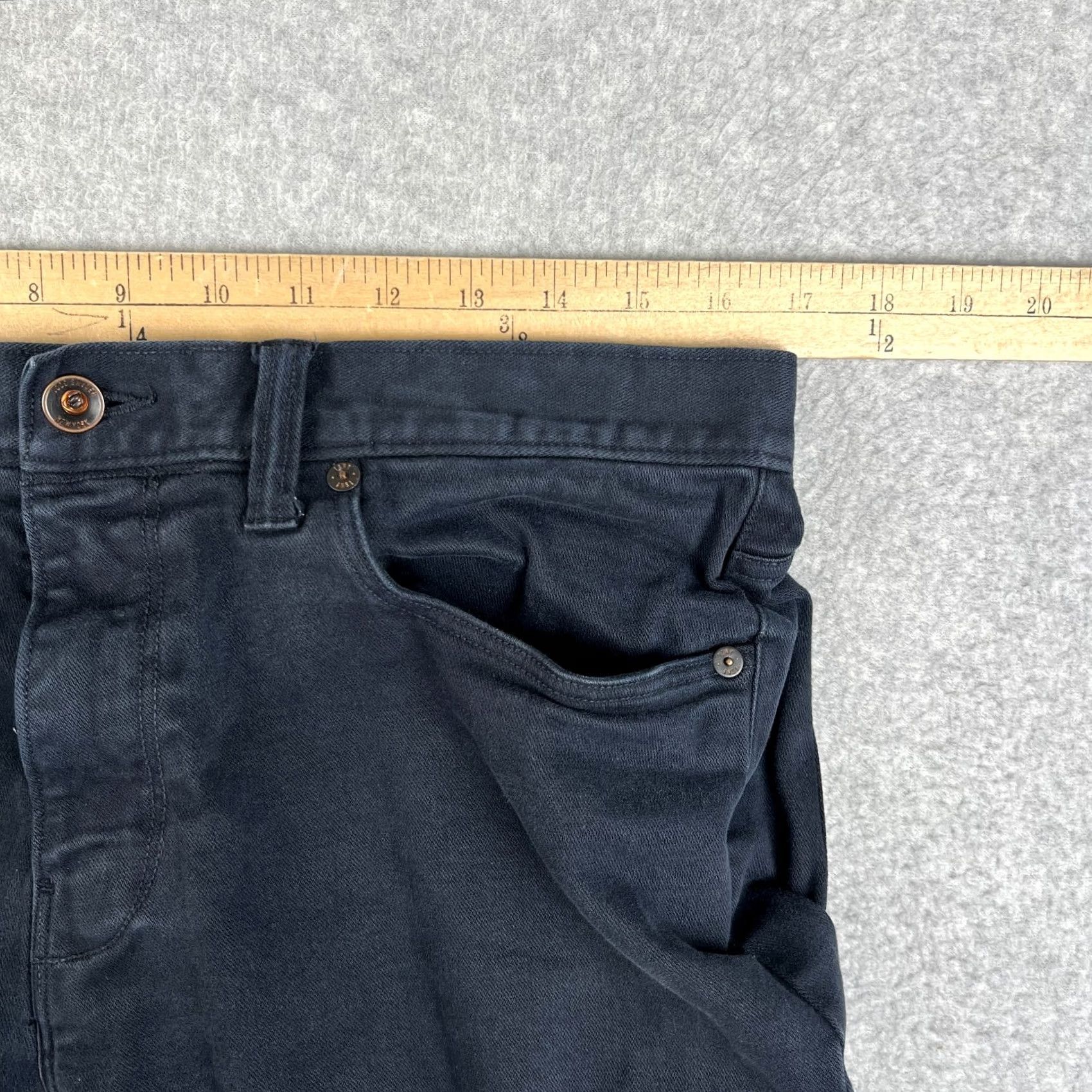 Todd Snyder Todd Snyder Slim Fit Jeans Mens 32x34 Dark Blue Stretch Denim Pants READ Size US 32 / EU 48 - 7 Thumbnail