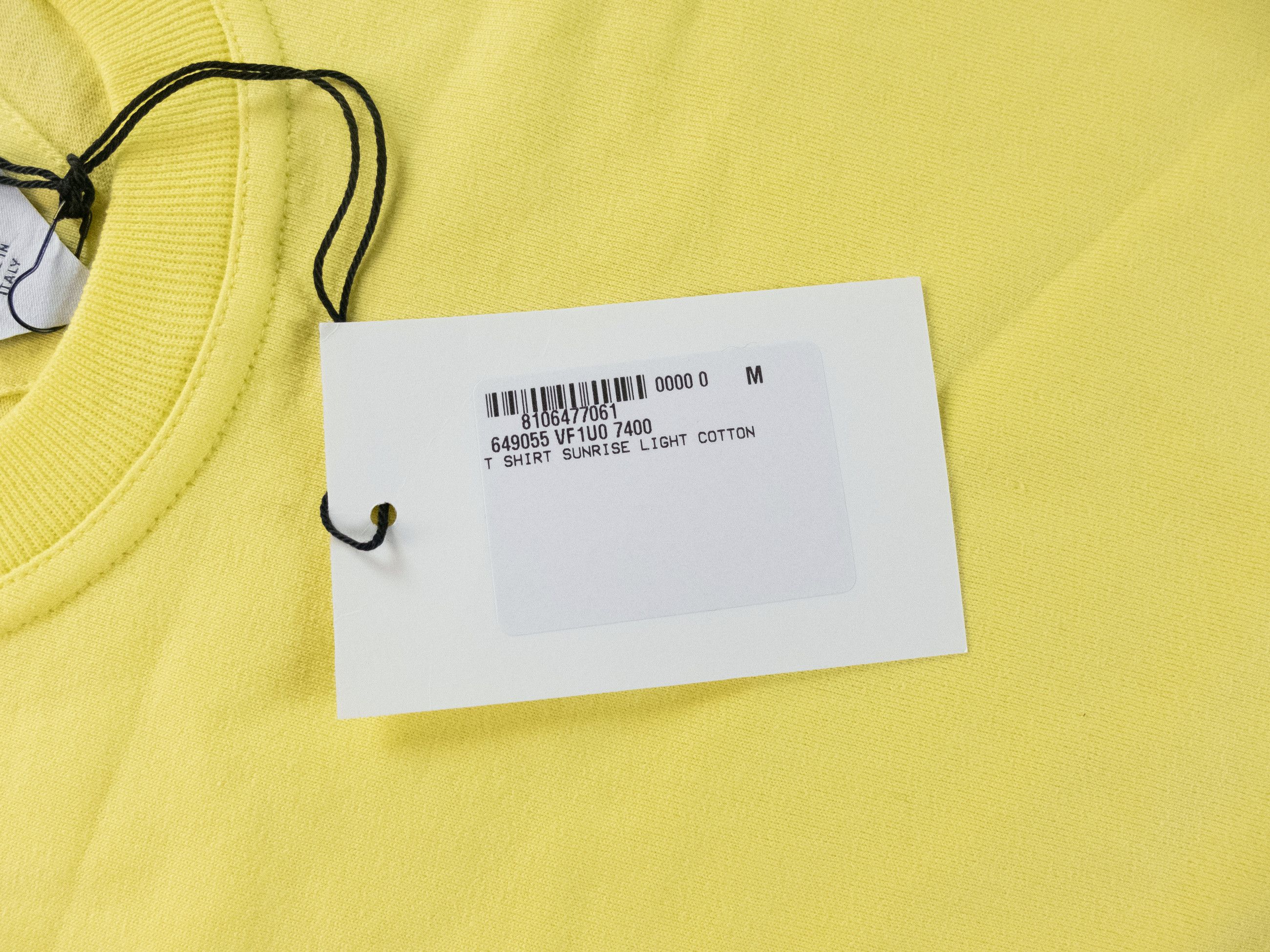 Bottega Veneta BOTTEGA VENETA Sunrise solid yellow cotton t-shirt Medium q Size US M / EU 48-50 / 2 - 5 Thumbnail