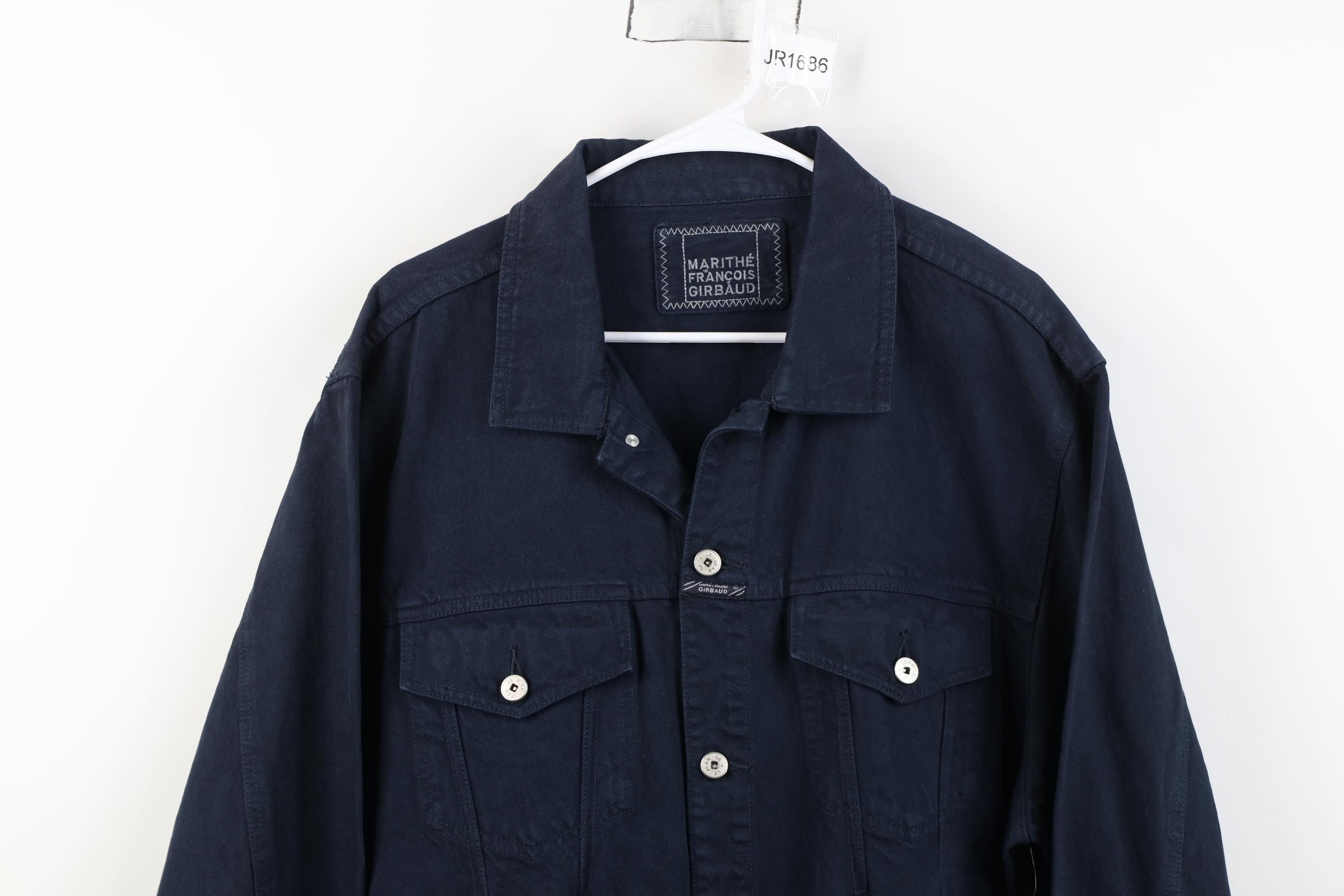 Marithe + Francois Girbaud Deadstock Vintage 90s Marithe Francois Girbaud Denim Jacket Size US XL / EU 56 / 4 - 2 Thumbnail