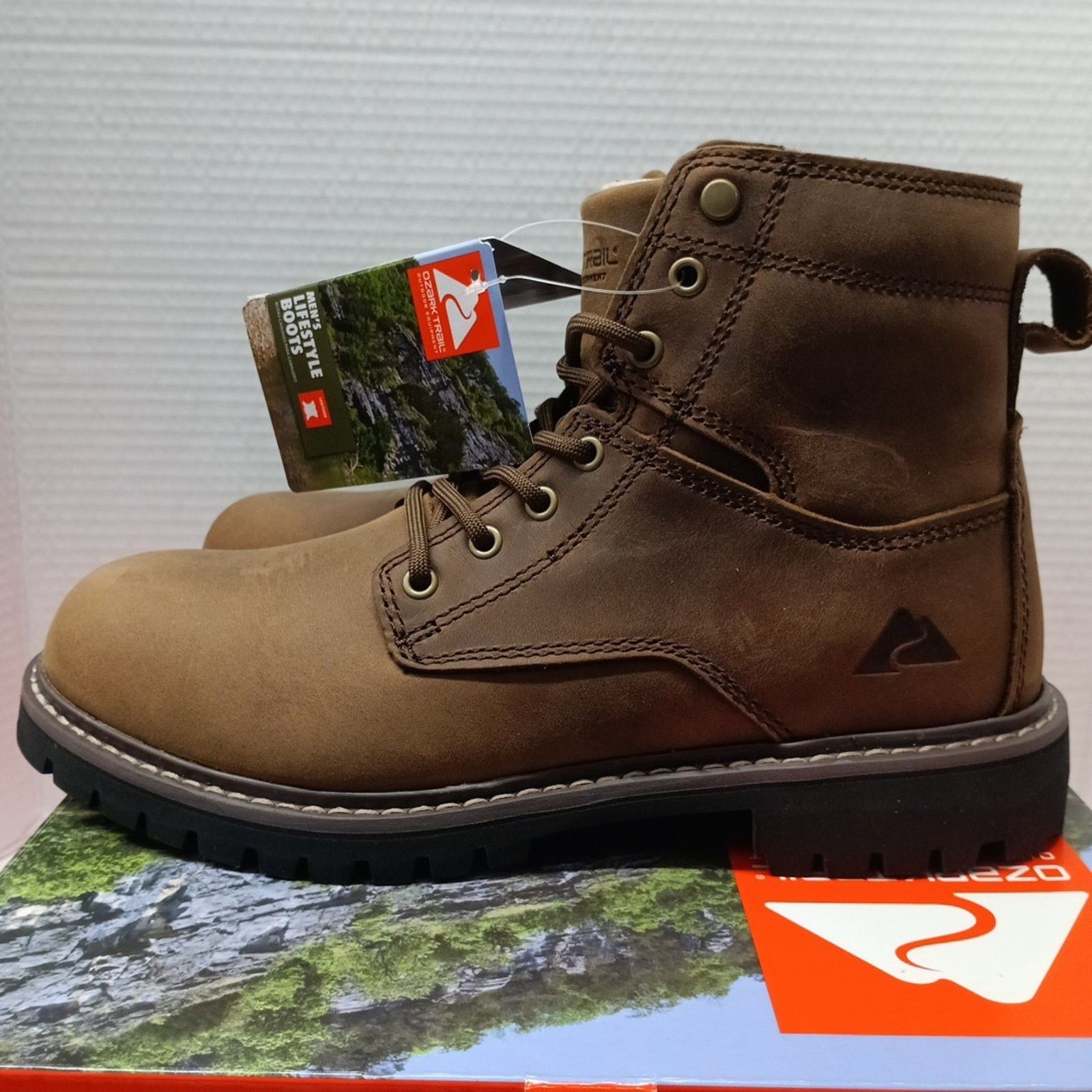 Other Ozark Trail Men's Range Mountain Hiking Boots Size 7 Brown Size US 7 / EU 40 - 3 Thumbnail