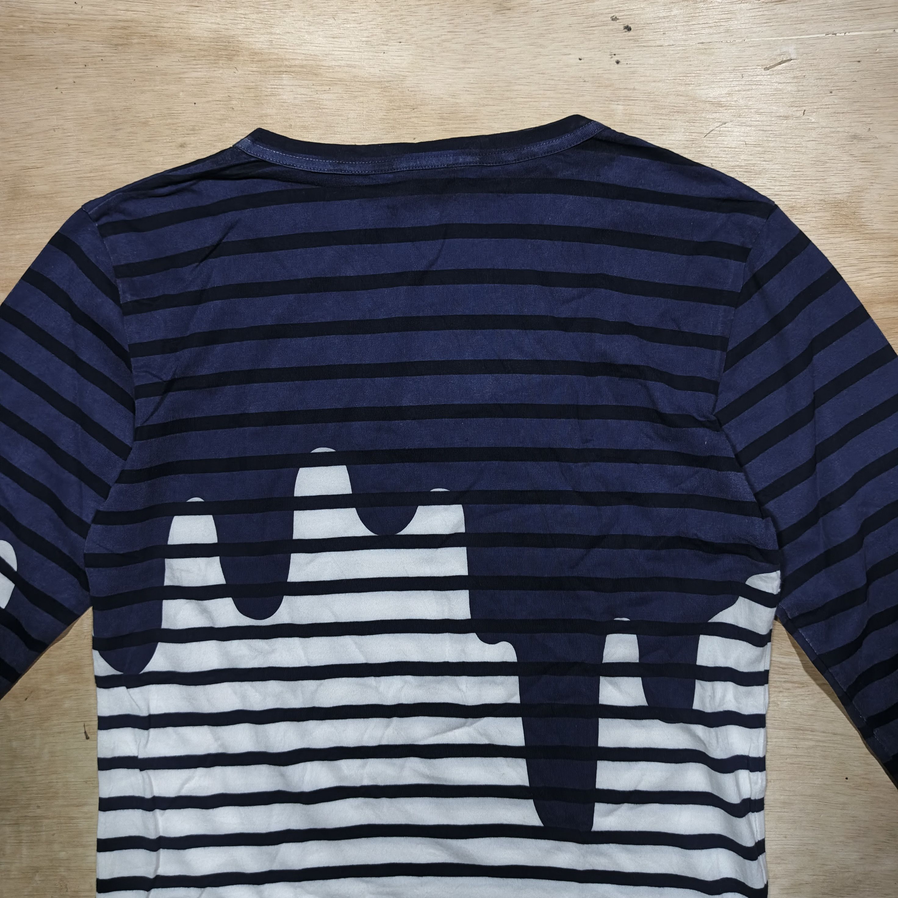 Japanese Brand DESERTIC Liquid Print Border Longsleeve T-Shirt Size M / US 6-8 / IT 42-44 - 7 Thumbnail