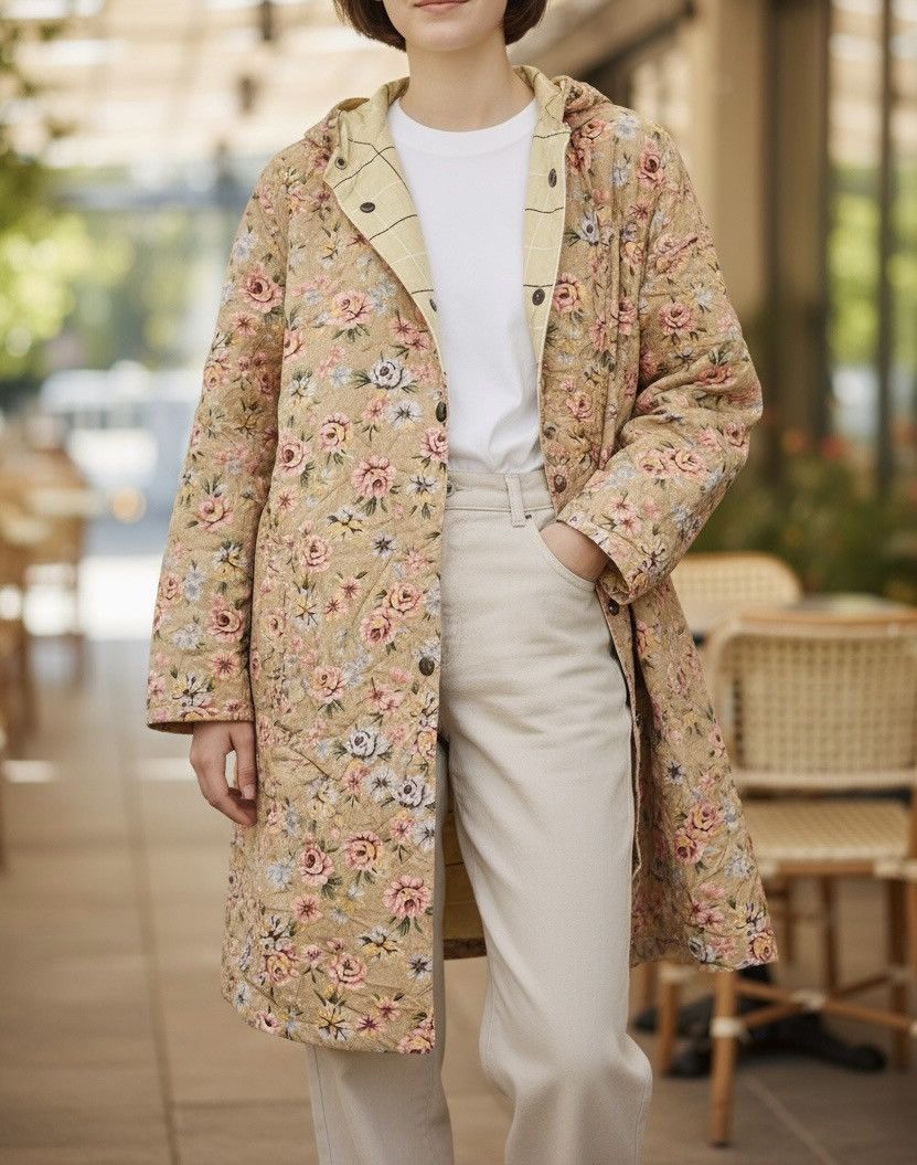 Yohji Yamamoto Vintage yohji yamamoto y’s reversible flowers jacket Size US M / EU 48-50 / 2 - 3 Thumbnail