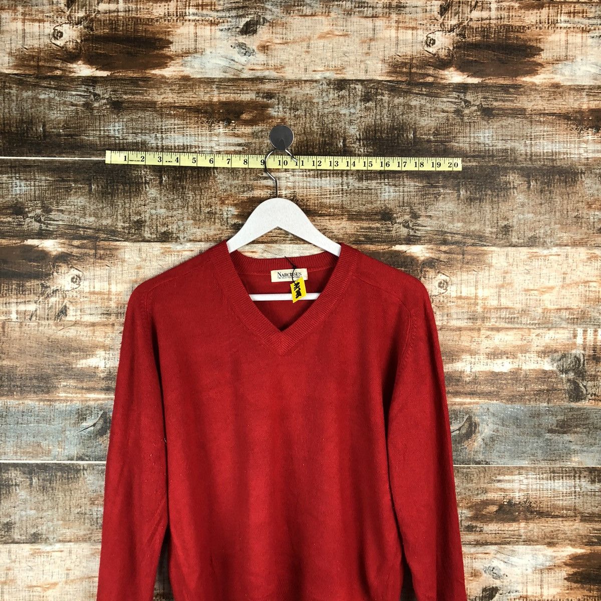 Homespun Knitwear × Japanese Brand Narcissus Red vintage knitwear #A1748 Size M / US 6-8 / IT 42-44 - 2 Thumbnail