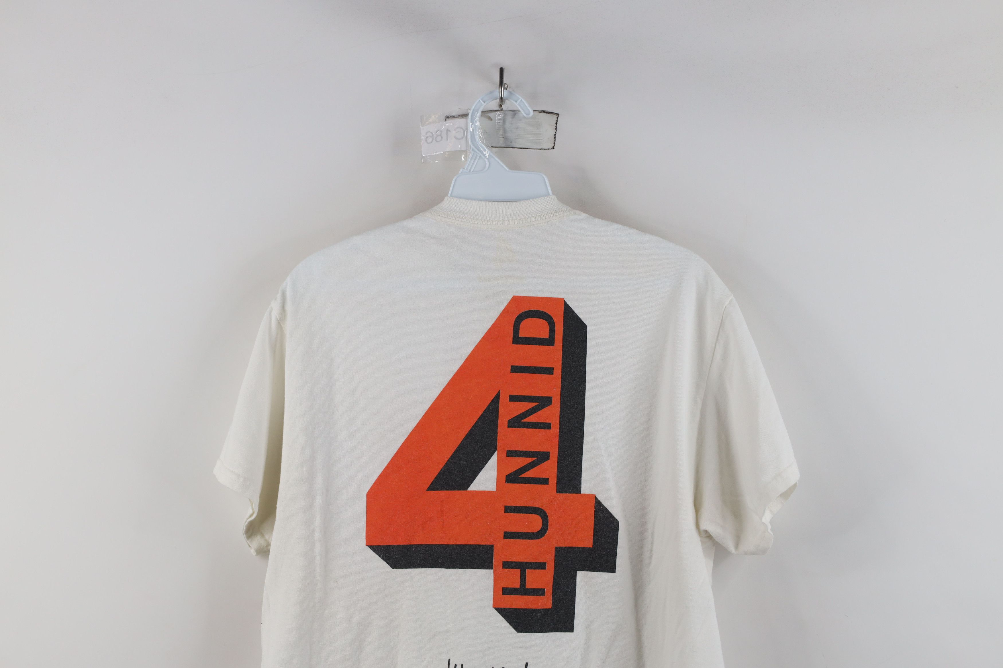 Vintage 4 Hunnid Streetwear Spell Short Sleeve T-Shirt White Cotton Size US M / EU 48-50 / 2 - 13 Thumbnail