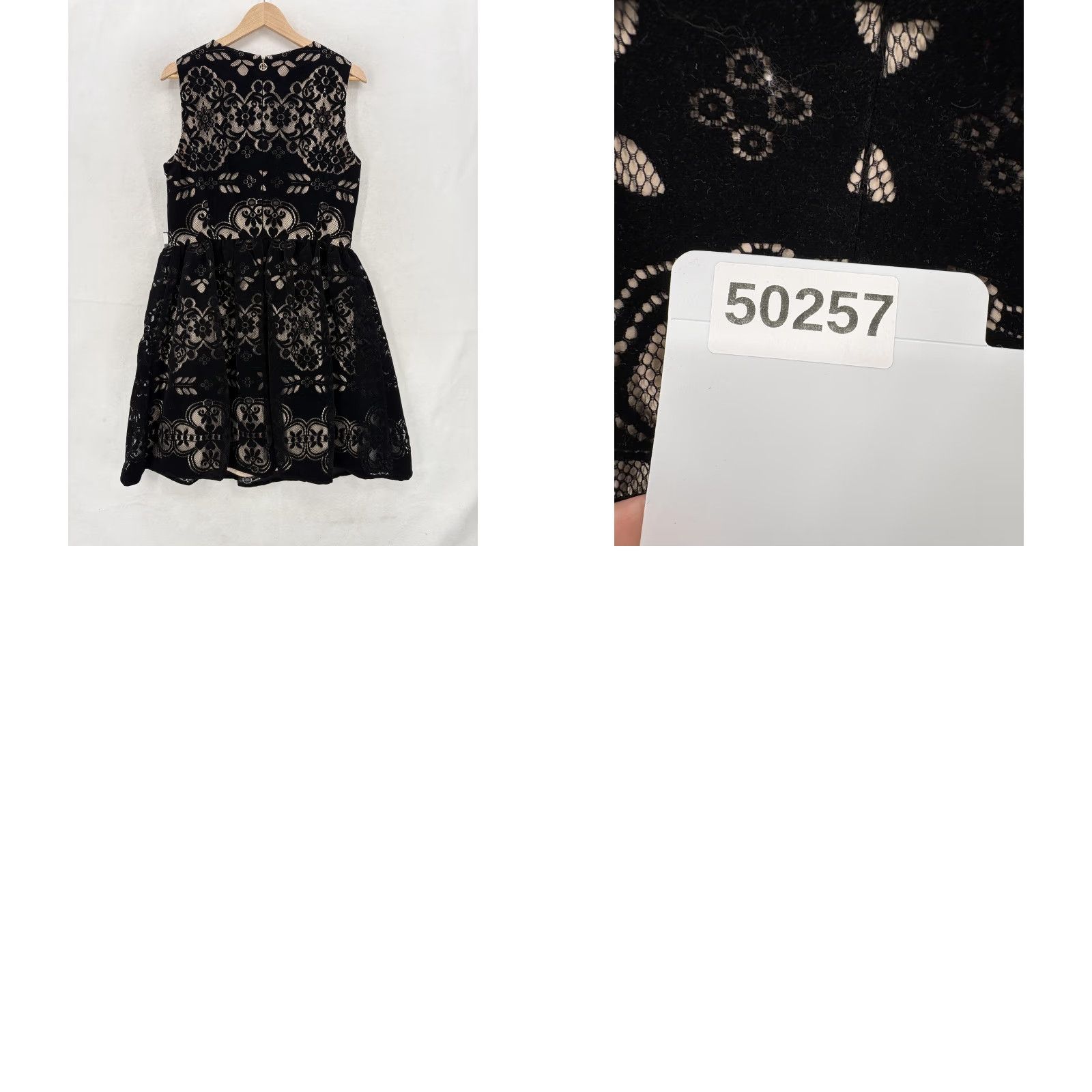 Tommy Hilfiger Tommy Hilfiger Dress Womens 12 Black Floral Lace Fit & Flare Sleeveless Velvet Dress Women 12 Black Floral Lace Fit & Flare Sleeveless Velvet Size XL / US 12-14 / IT 48-50 - 9 Thumbnail