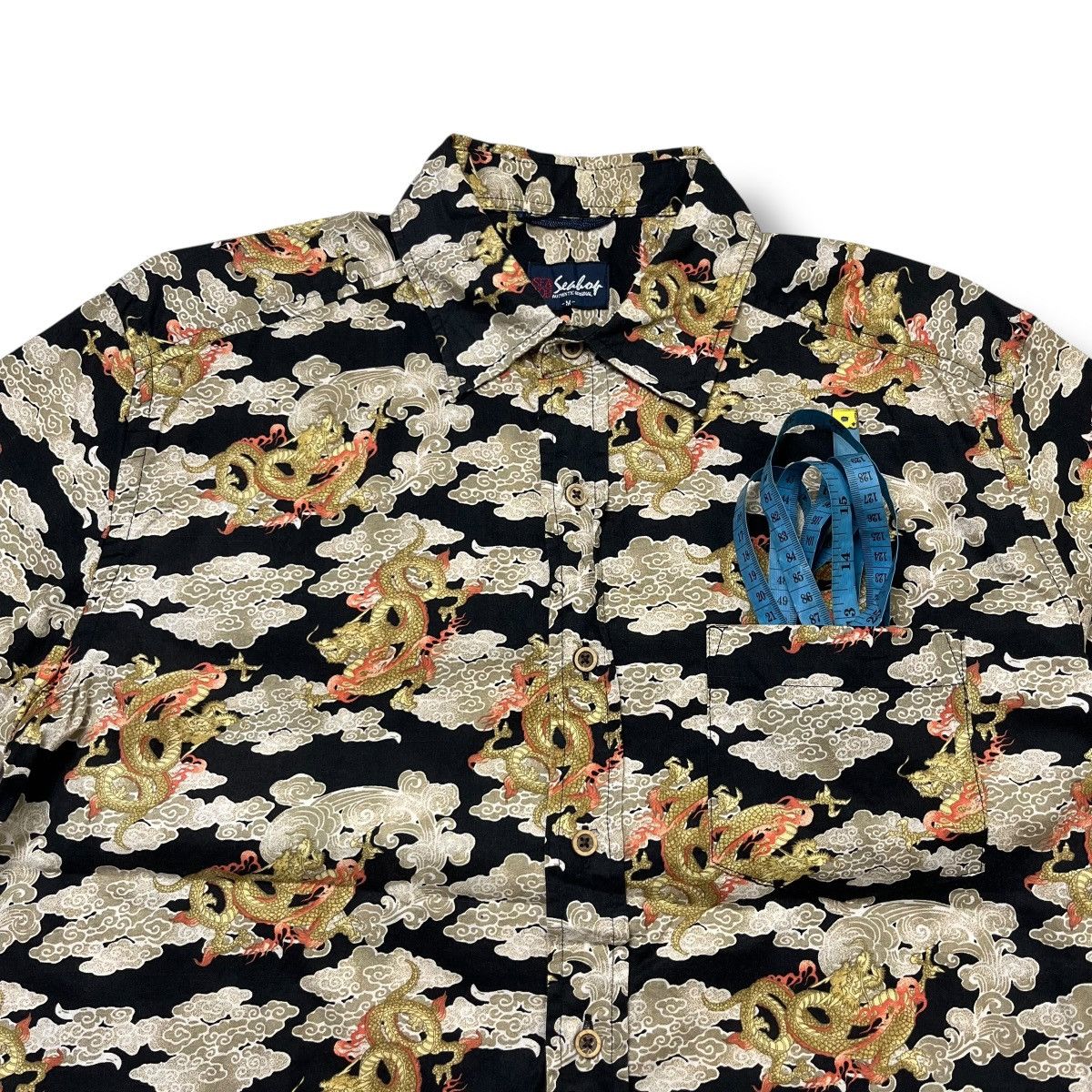 Designer × Japanese Brand Vintage Seahop Flying Dragon pattern button ups shirt Size US M / EU 48-50 / 2 - 2 Thumbnail
