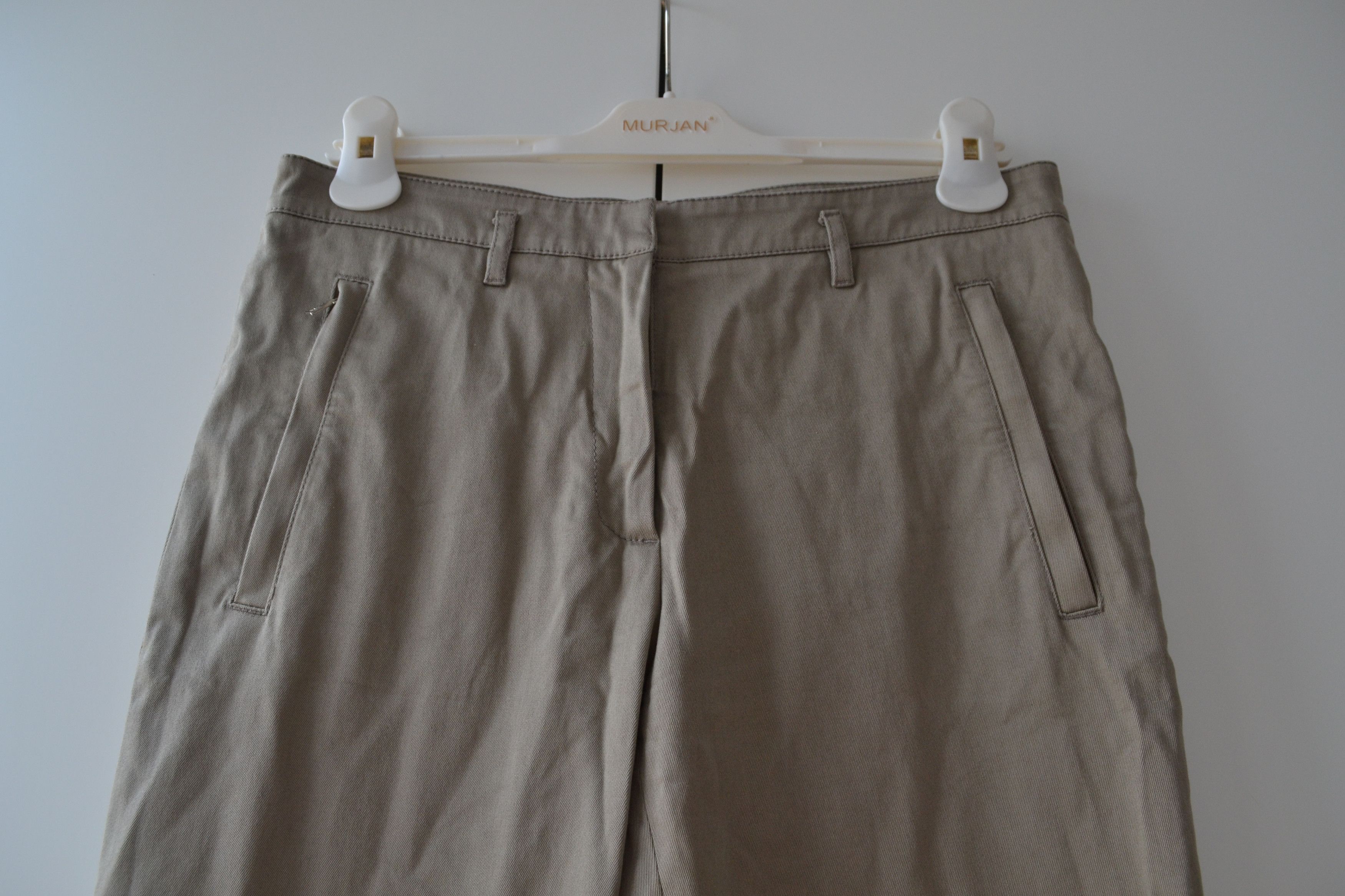 Prada 🔴 PRADA Pants Trousers Cotton Zip Pockets Olive Sport Size 28" / US 6 / IT 42 - 8 Thumbnail