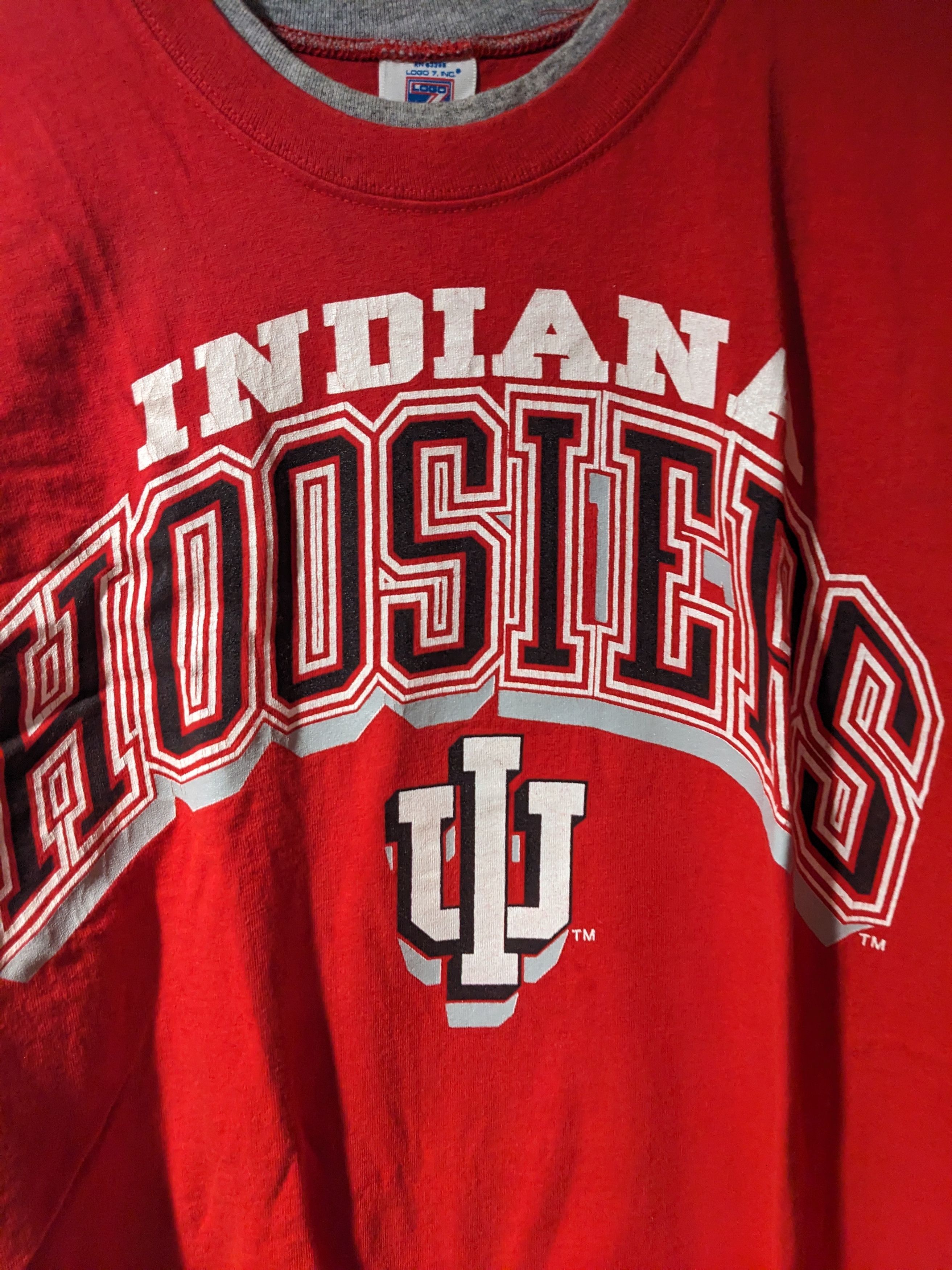 Logo 7 × Vintage Vintage Indiana Hoosiers College Football Logo 7 T-Shirt Size US XL / EU 56 / 4 - 2 Thumbnail