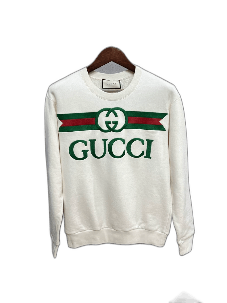 Gucci Gucci Embroidered Sweatshirt with Green and Red Belt Size US XS / EU 42 / 0 - 1 Thumbnail