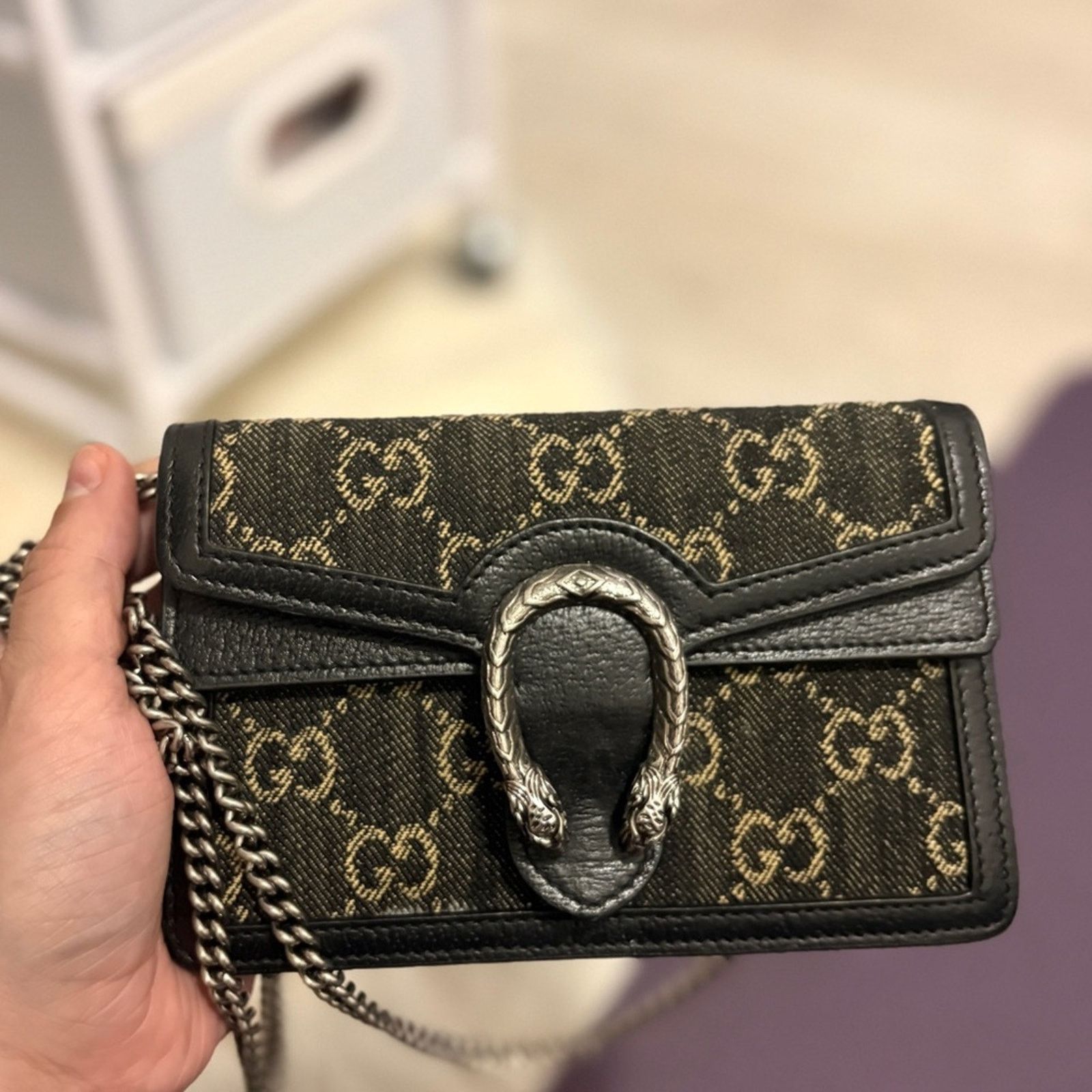 Gucci Gucci Dionysus Mini GG Authentic Denim Bag (item #155) Size ONE SIZE - 5 Thumbnail