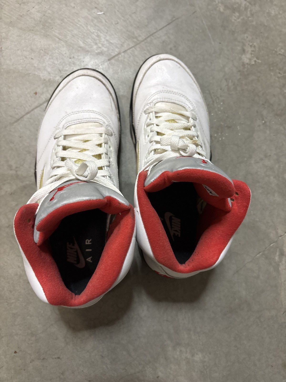 Jordan Brand Jordan 5 “White Fire Red” Size US 11 / EU 44 - 7 Thumbnail