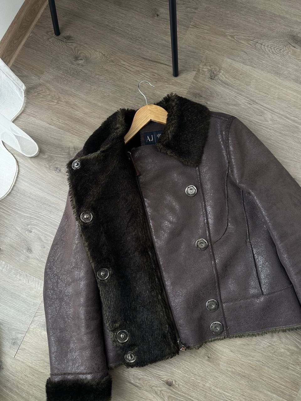Armani × Vintage Vintage Armani Jeans Faux Fur Womesn Jacket Size L / US 10 / IT 46 - 11 Thumbnail
