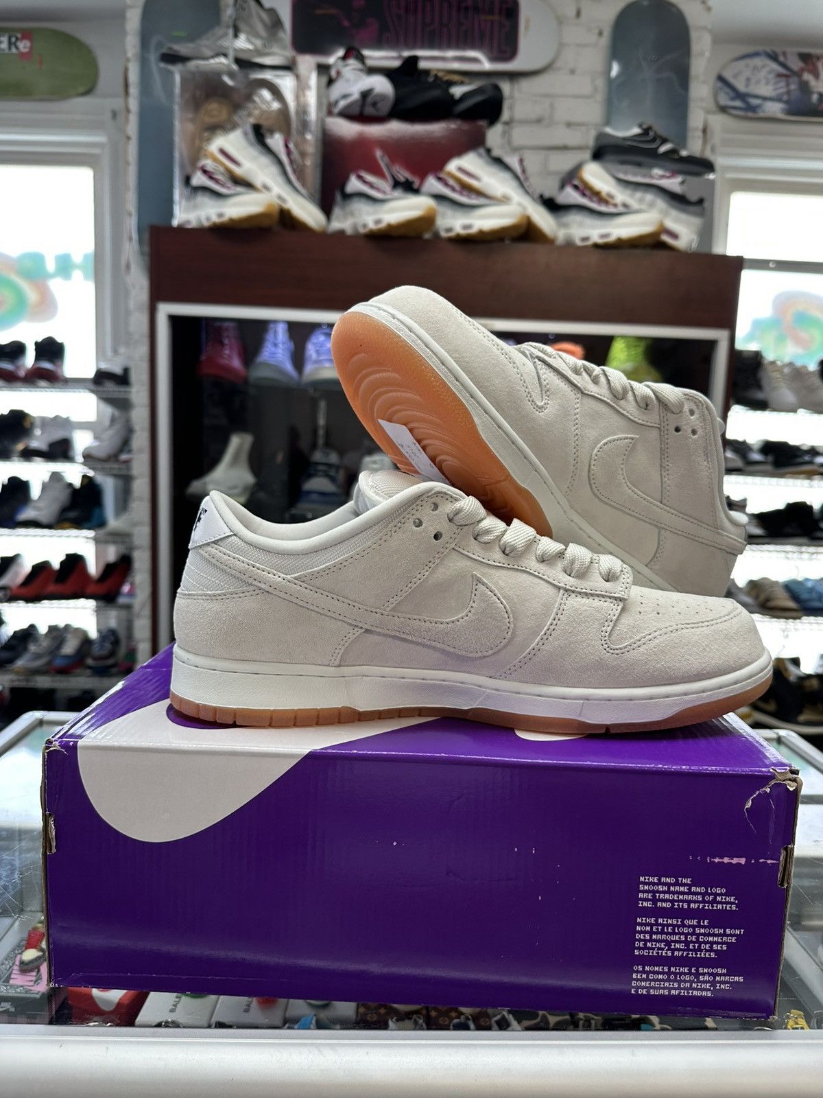 Nike Nike SB Dunk Low Pro B Pale Ivory Size US 14 / EU 47 - 2 Thumbnail