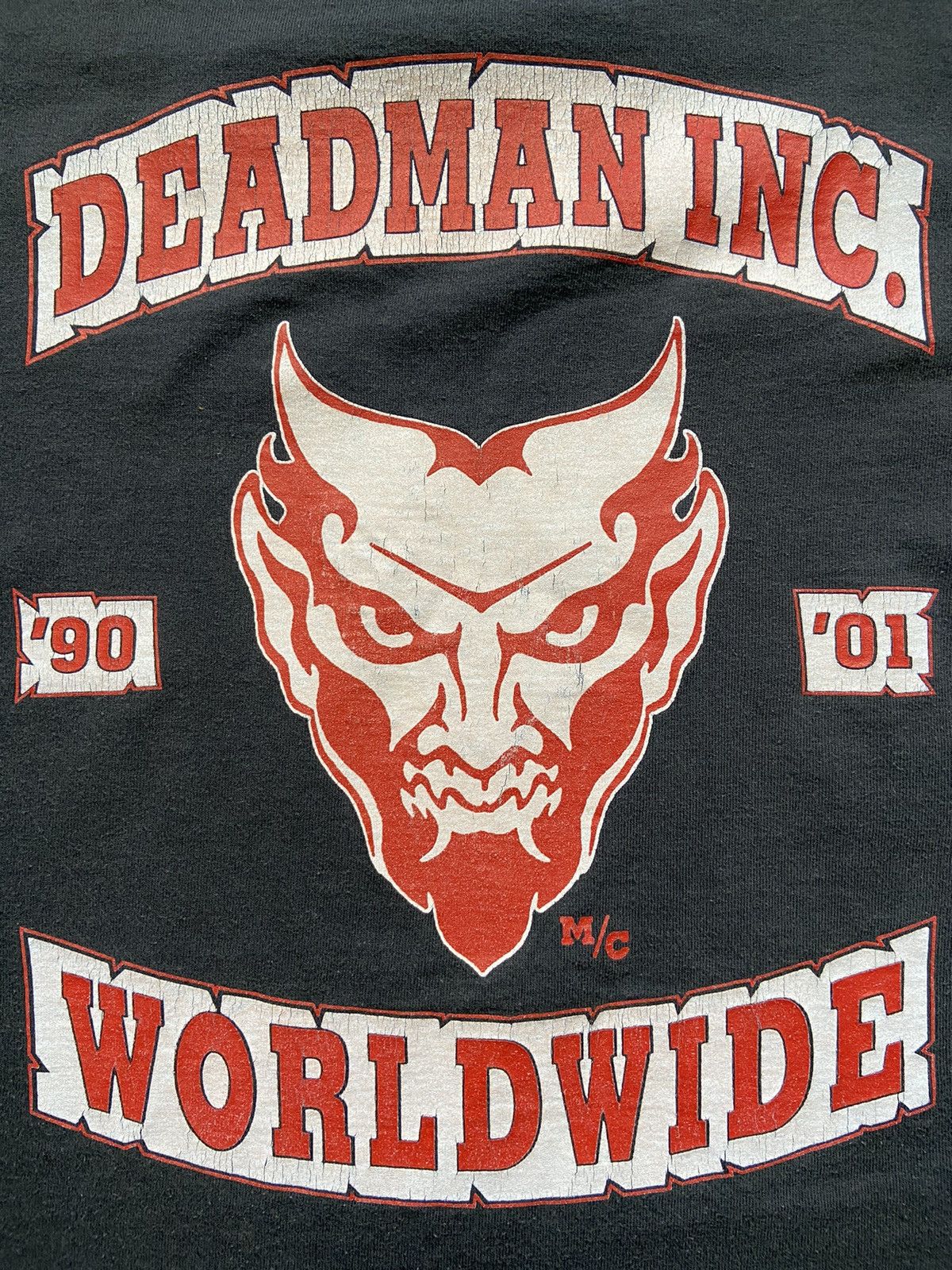 WWF The Undertaker DeadMan Inc. Vintage 2001 WWF Wrestling Shirt Size US L / EU 52-54 / 3 - 3 Thumbnail