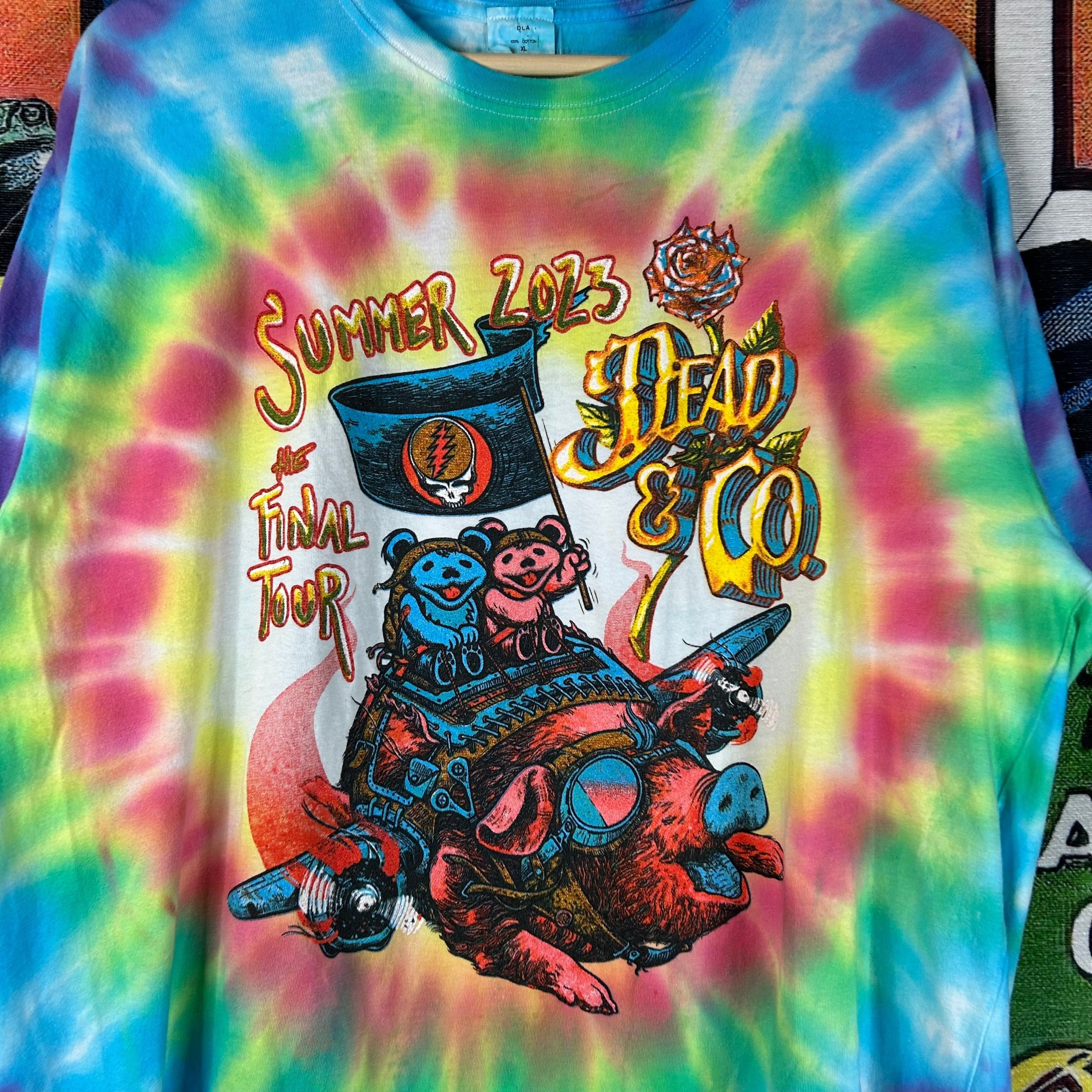 Grateful Dead × Vintage Grateful Dead Dead&Co Summer 2023 ‘The Final Tour’ Tie Dye T Size US XL / EU 56 / 4 - 4 Thumbnail