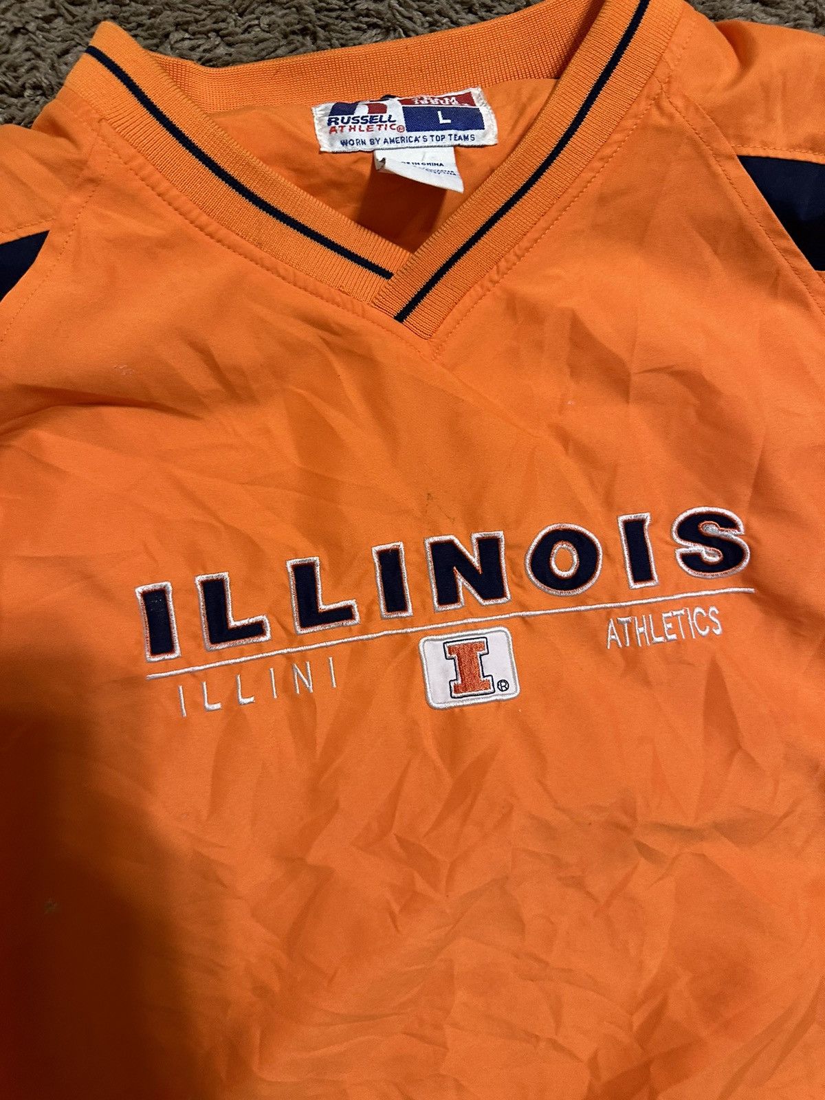 NCAA × Vintage Vintage NCAA Illinois Fighting Illini sweater 90s size XL Size US XL / EU 56 / 4 - 2 Thumbnail