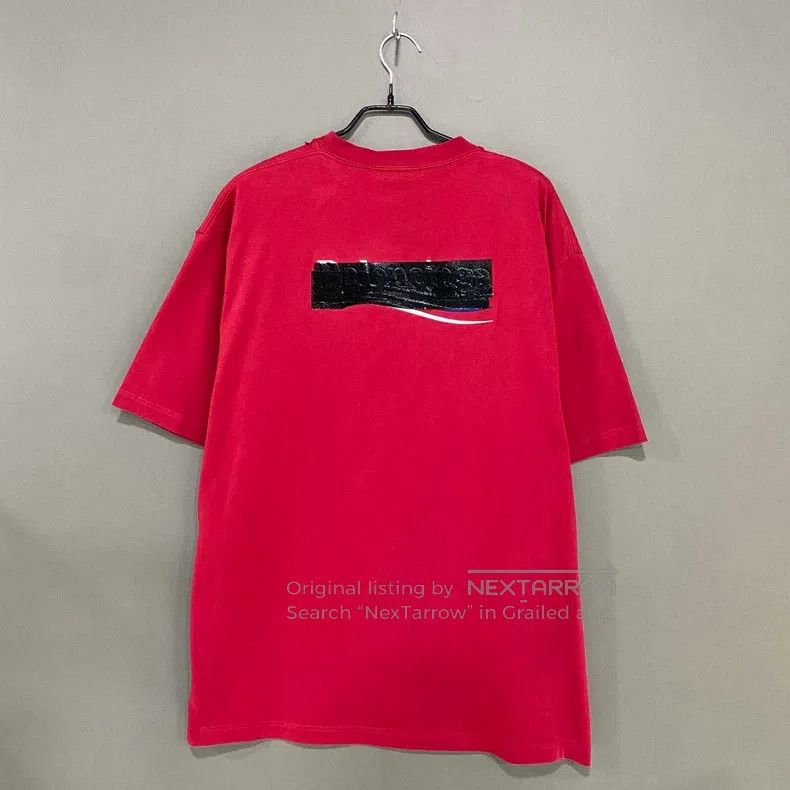 Balenciaga Balenciaga Red rubber print cola short-sleeve Size US L / EU 52-54 / 3 - 3 Thumbnail