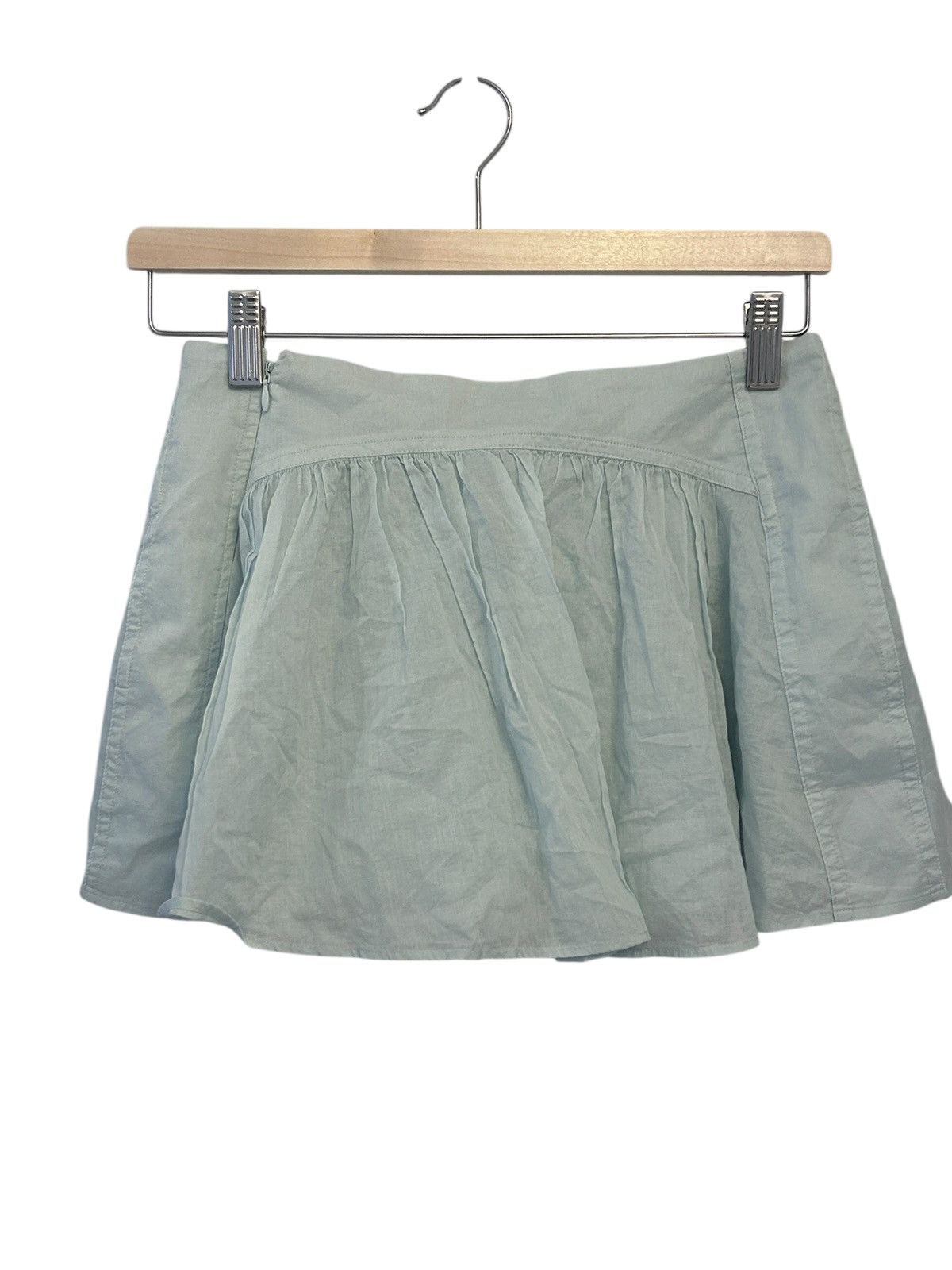 SKIMS NWT SKIMS Cotton Voile Mini Skirt in the color Frost XXS Size 24" / US 00 / IT 34 - 6 Thumbnail